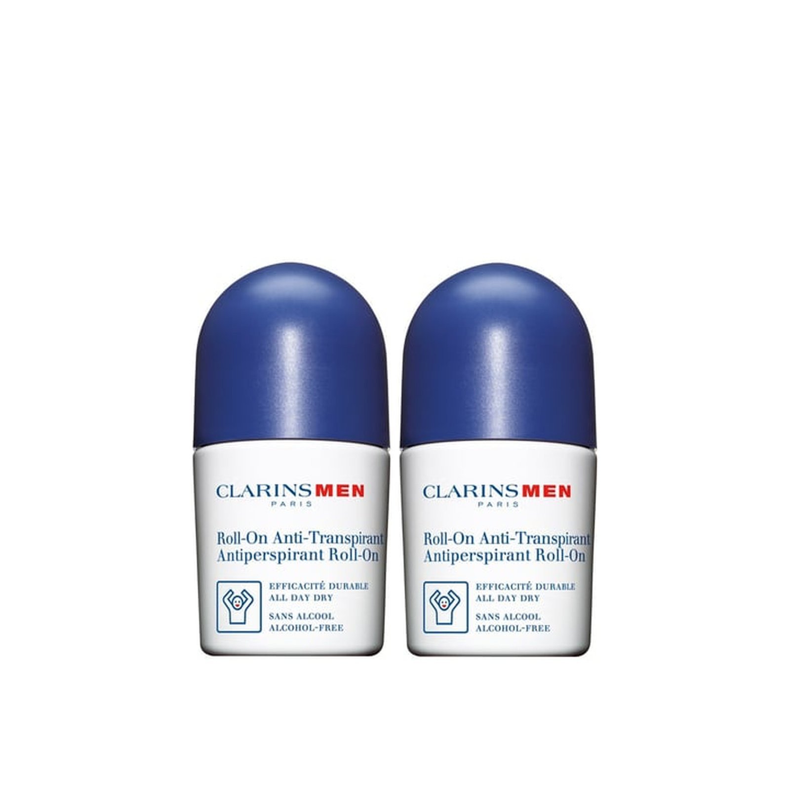 Clarins Men Antiperspirant Roll-On 50ml x2