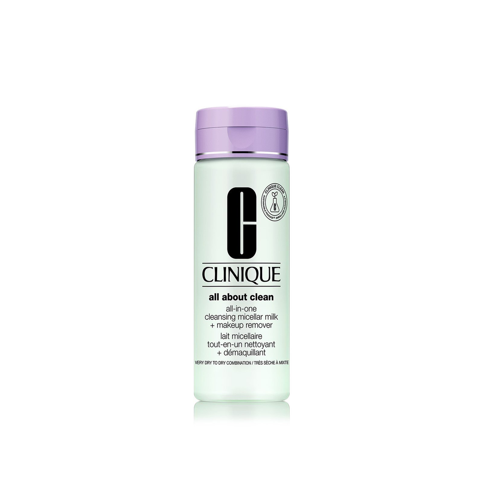 Clinique All About Clean All-in-One Cleansing Micellar Milk + Makeup Remover Very Dry to Combination Skin 200ml