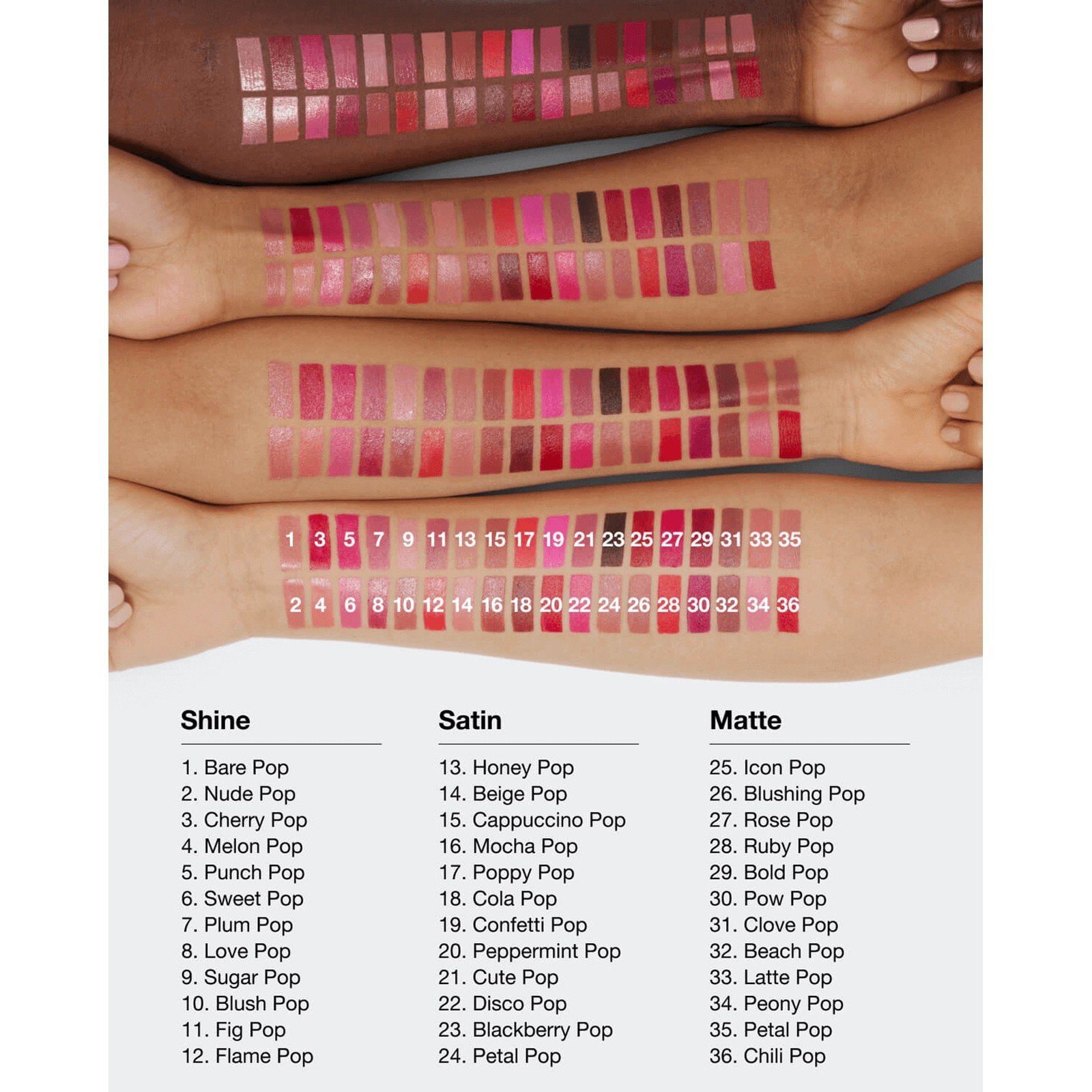 Clinique Pop Longwear Lipstick Satin 35 Cola Pop 3.9g