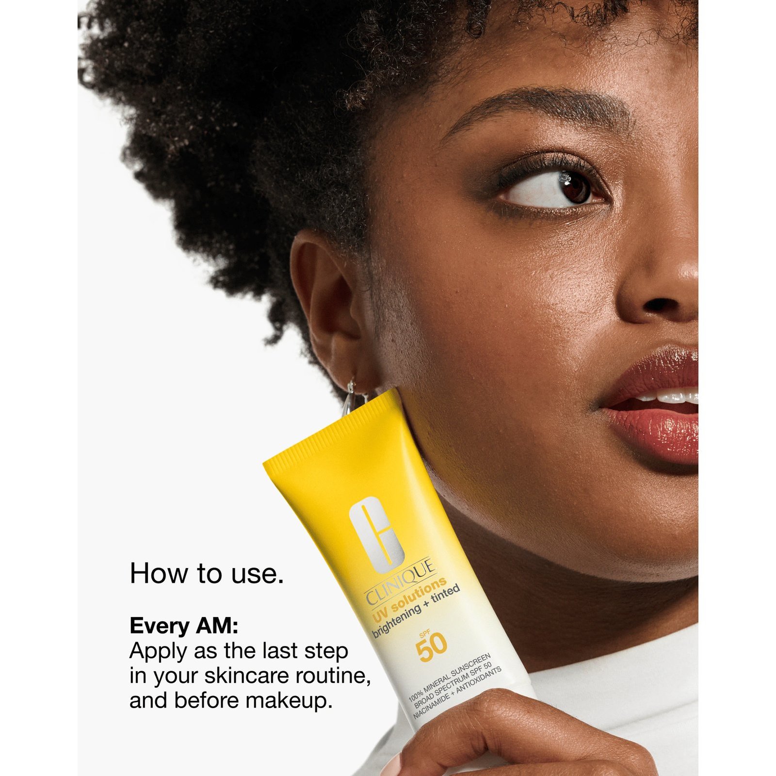 Clinique UV Solutions Brightening + Tinted Sunscreen SPF50 Medium Deep 40ml