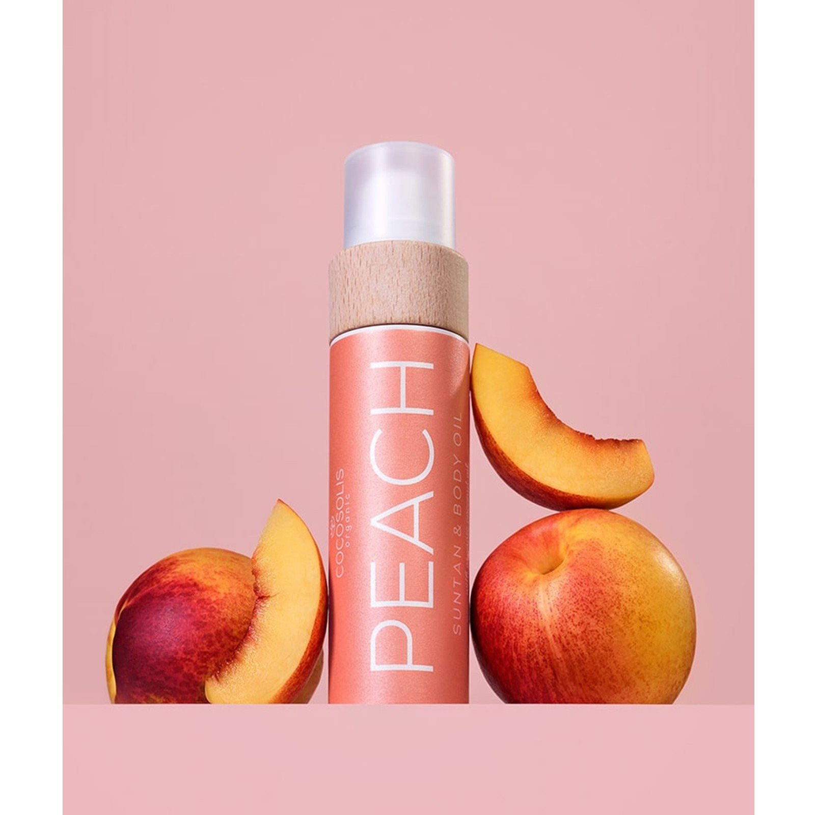 COCOSOLIS Aceite Corporal y Bronceador Peach 100ml (3.38floz)