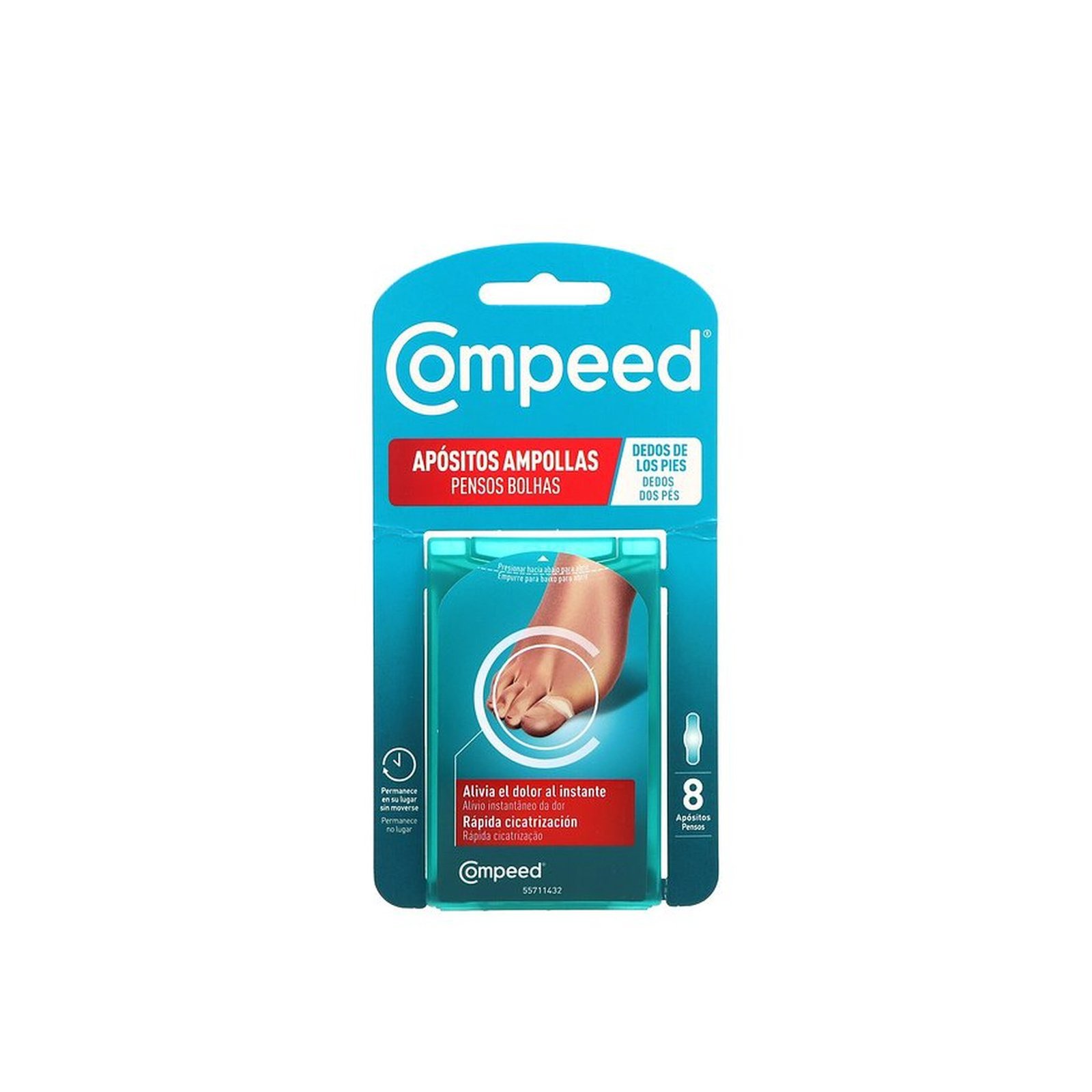 Compeed Apósitos para Ampollas en los Dedos del Pie x8