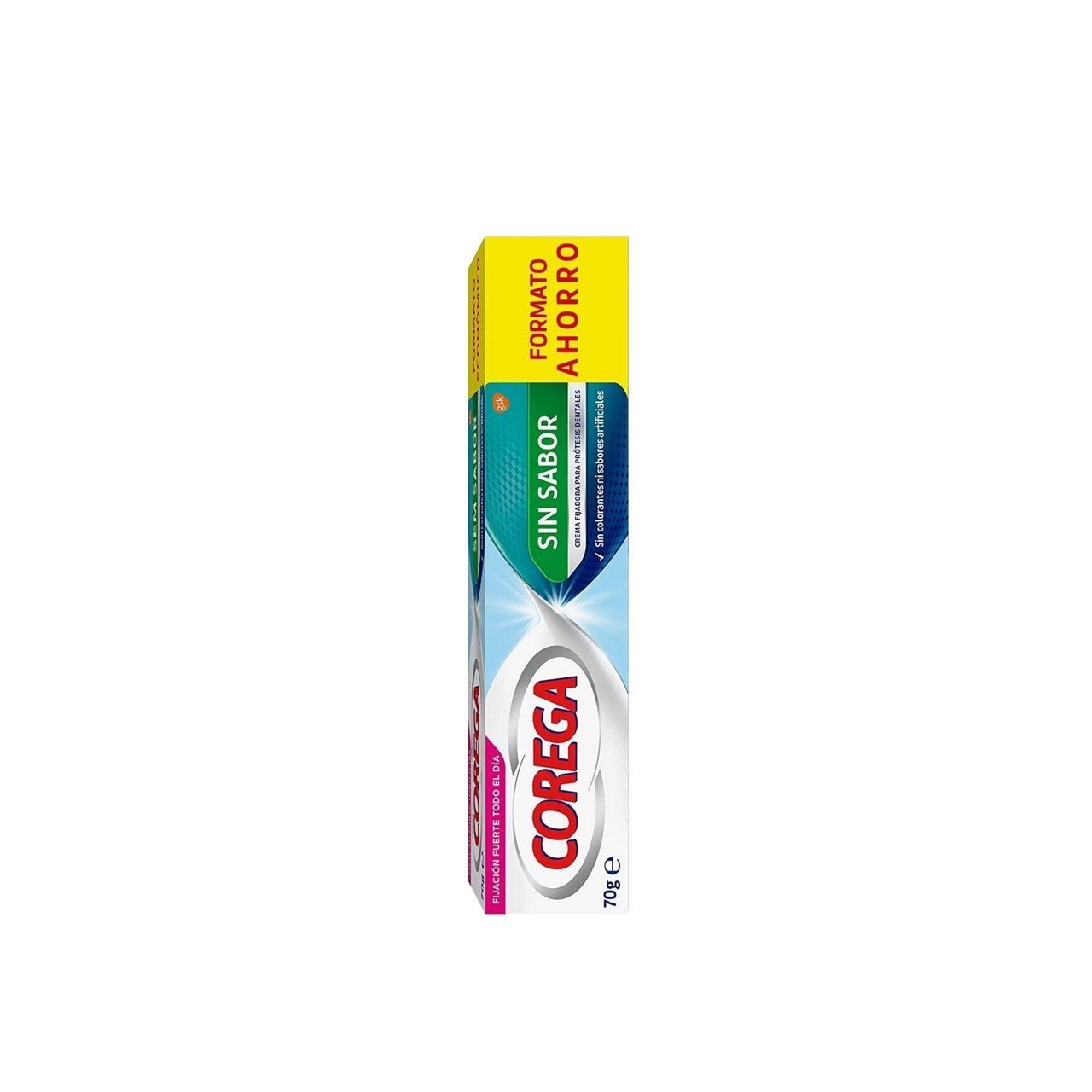 Corega Crema Fijadora Para Dentaduras Sin Sabor 70g