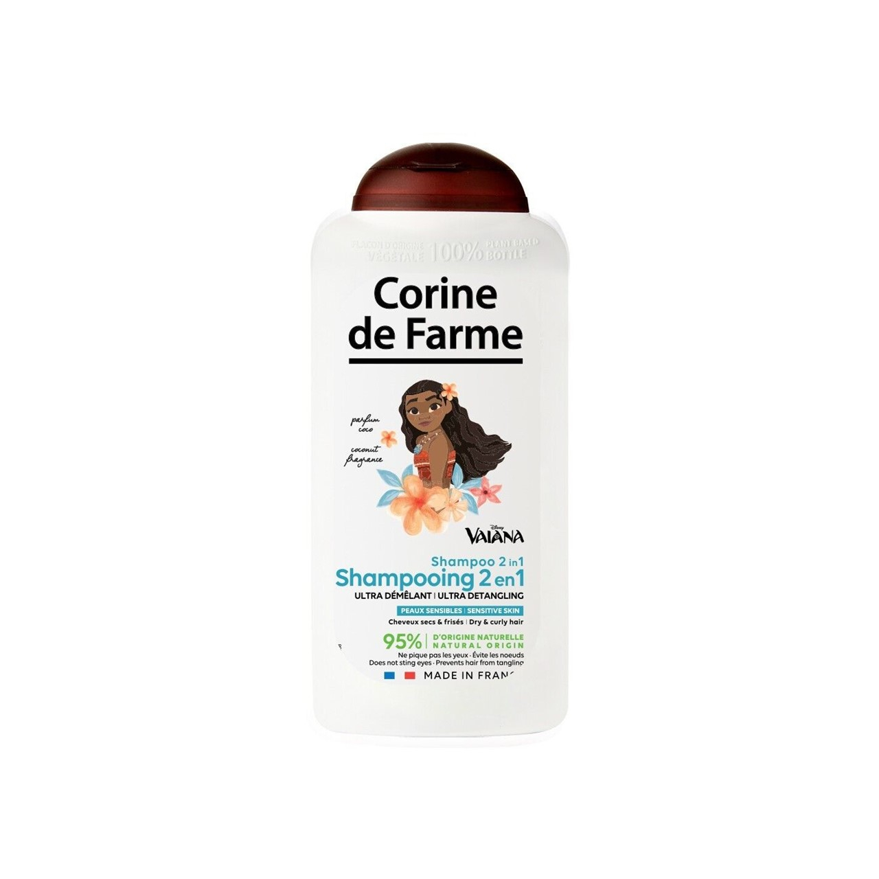 Corine de Farme Moana شامبو مزدوج فائق فك التشابك 2 في 1 برائحة جوز الهند 300ml
