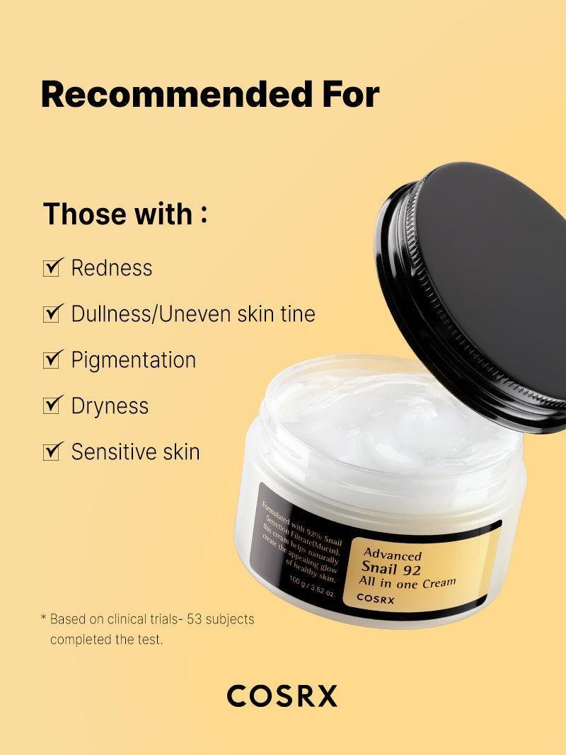 COSRX Advanced Snail 92 Crème Tout-en-Un 100g