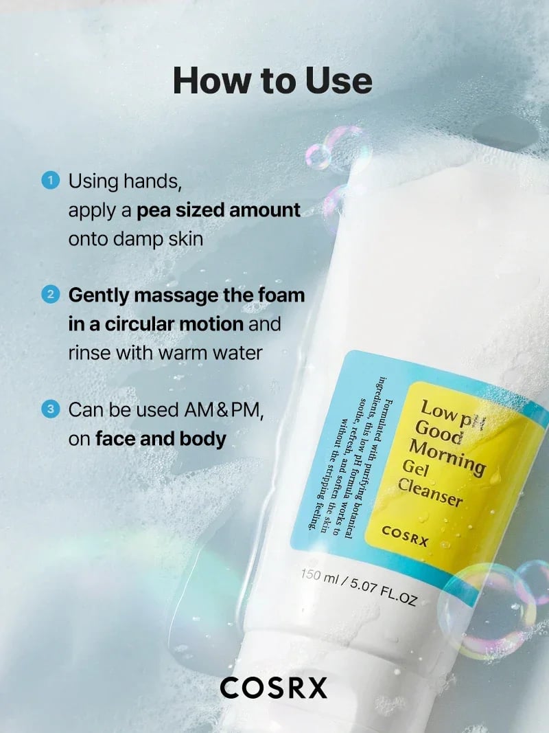 COSRX Low pH Good Morning Gel Nettoyant 150ml