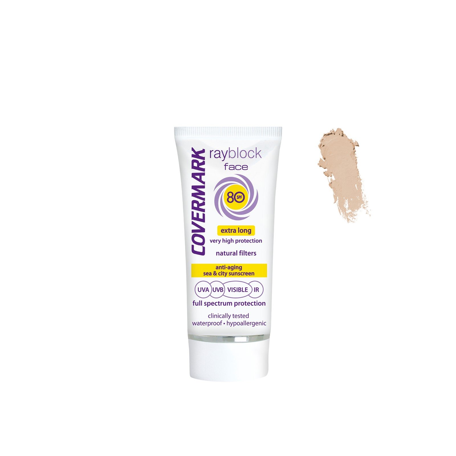 Covermark Rayblock Crema Facial con Color Protector Solar Antiedad SPF80