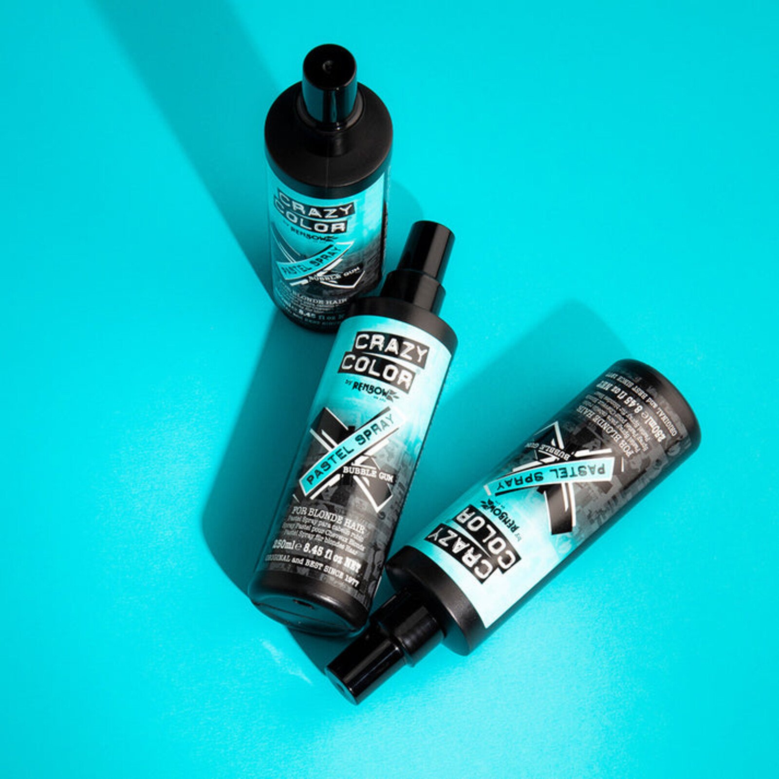 Crazy Color Pastel Spray Bubble Gum 250ml