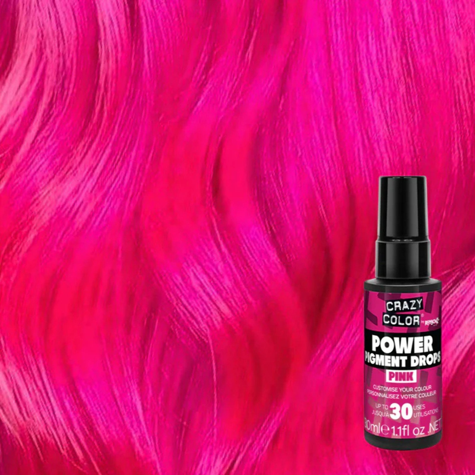 Crazy Color Gotas De Pigmento Concentrado Pink 30ml
