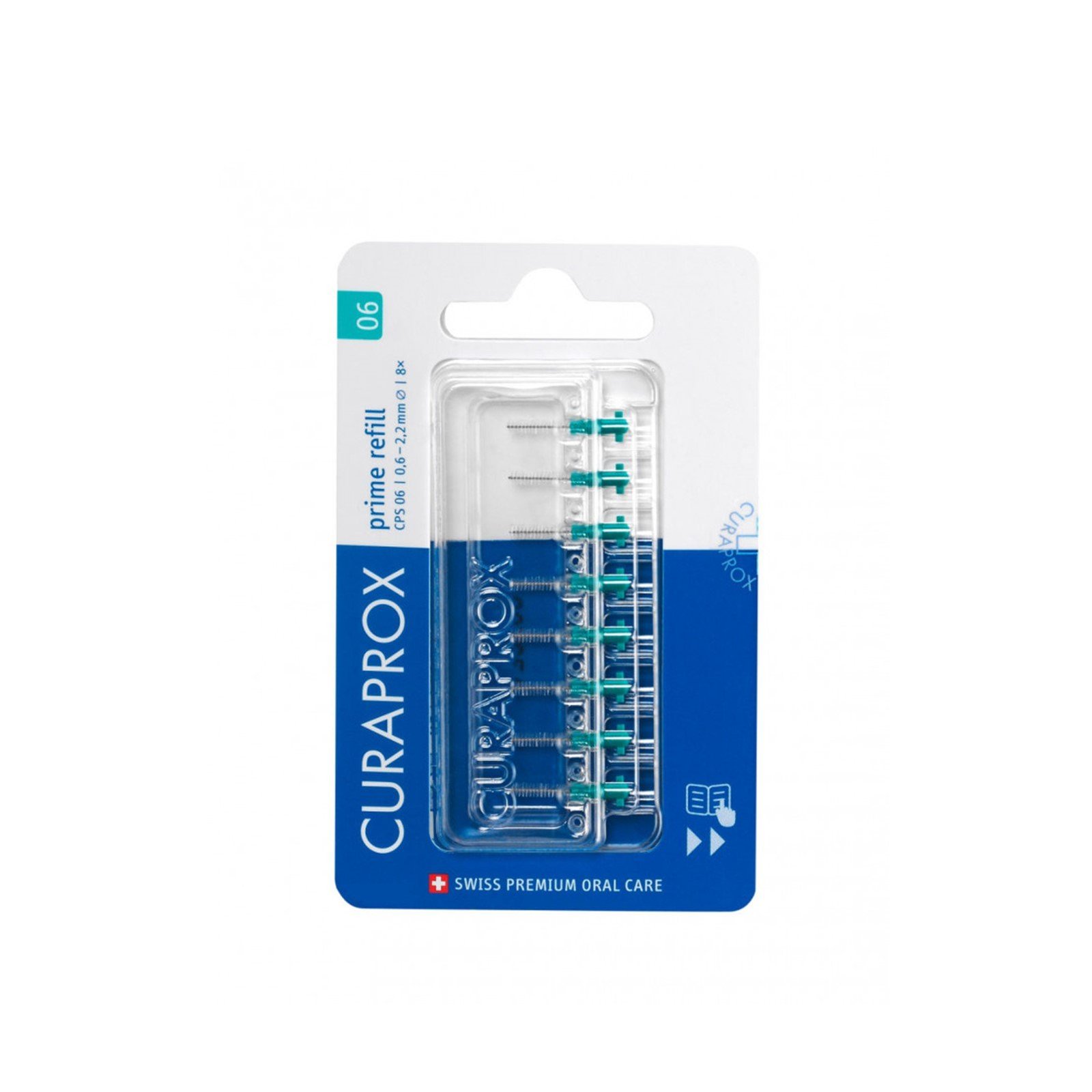 Curaprox Prime Mellanrumsborste 06 Refill x8