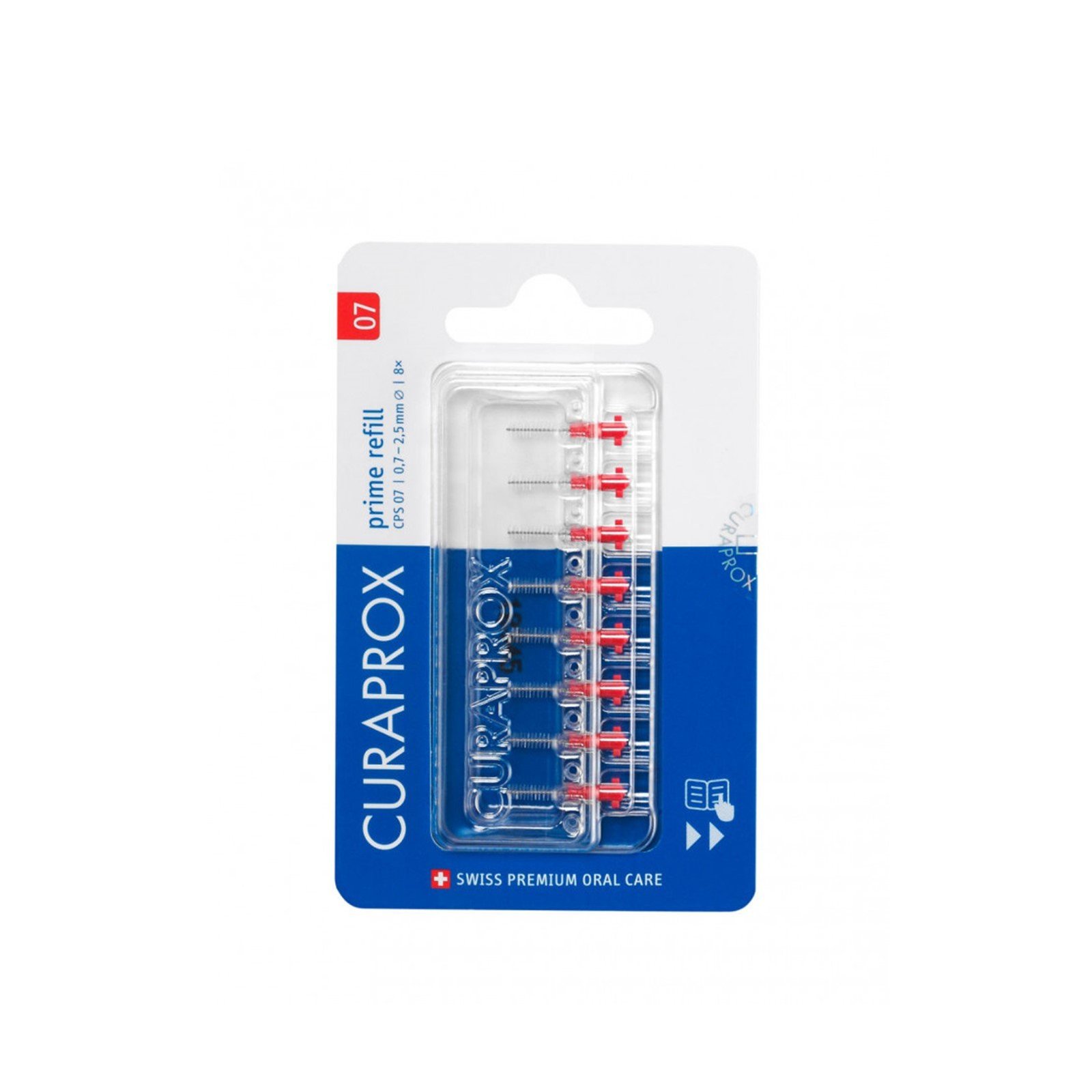 Curaprox Prime Interdental Brush 07 Refill x8