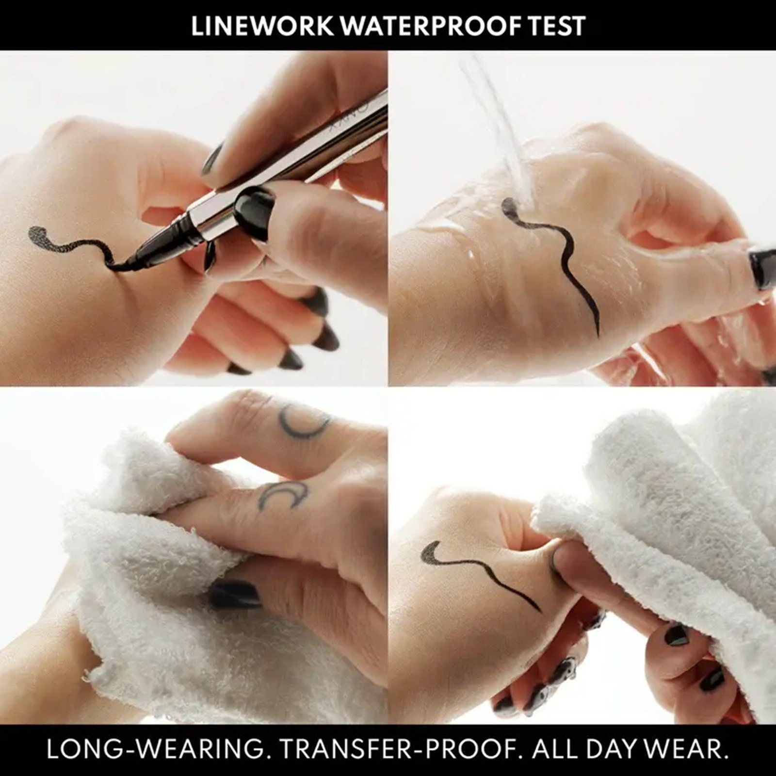 Danessa Myricks Beauty Linework محدد العيون السائل بالفرشاة Onyx 1ml