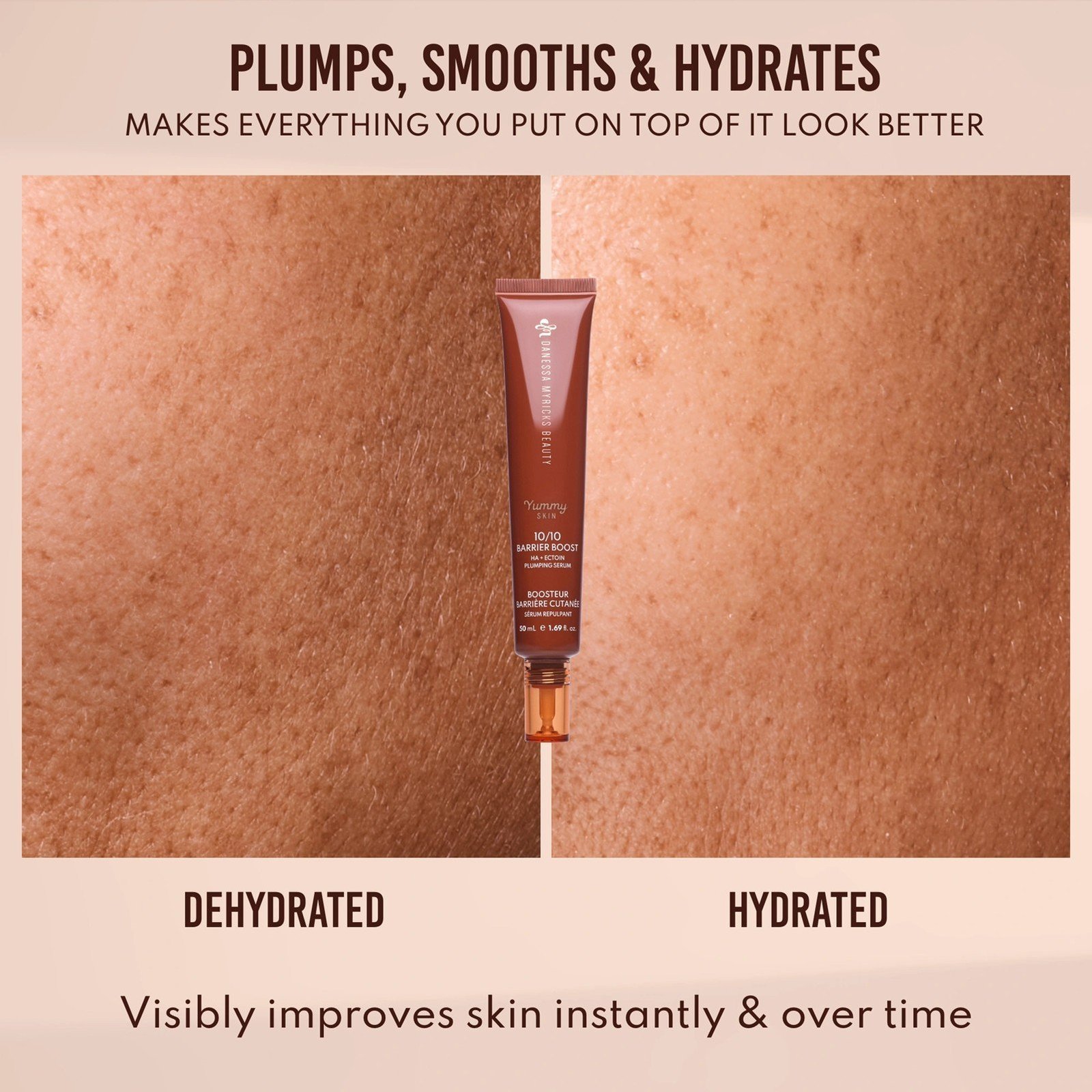 Danessa Myricks Beauty Yummy Skin 10/10 Barrier Boost Sérum Repulpant Acide Hyaluronique + Ectoïne 50ml