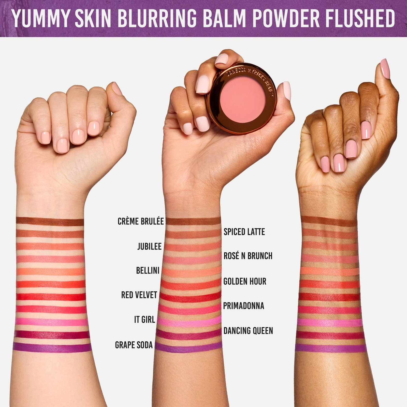Danessa Myricks Beauty Yummy Skin Flushed Blurring Balm Powder Jubilee 6g