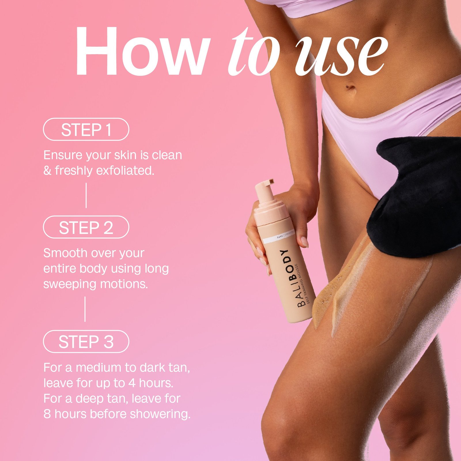Bali Body Dark Self Tanning Mousse 200ml