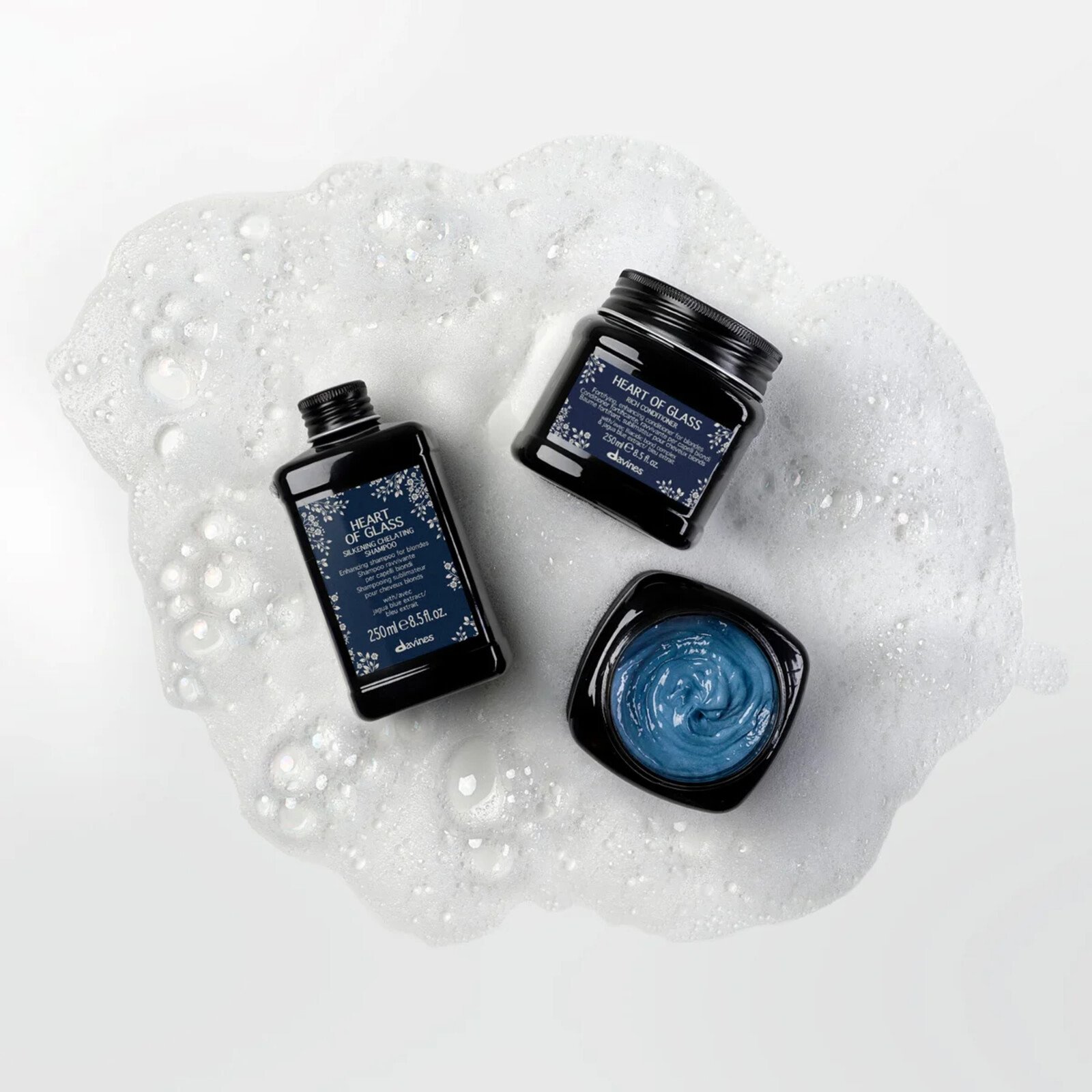 Davines Heart of Glass شامبو مُخلبي مُنعّم للشعر 250ml
