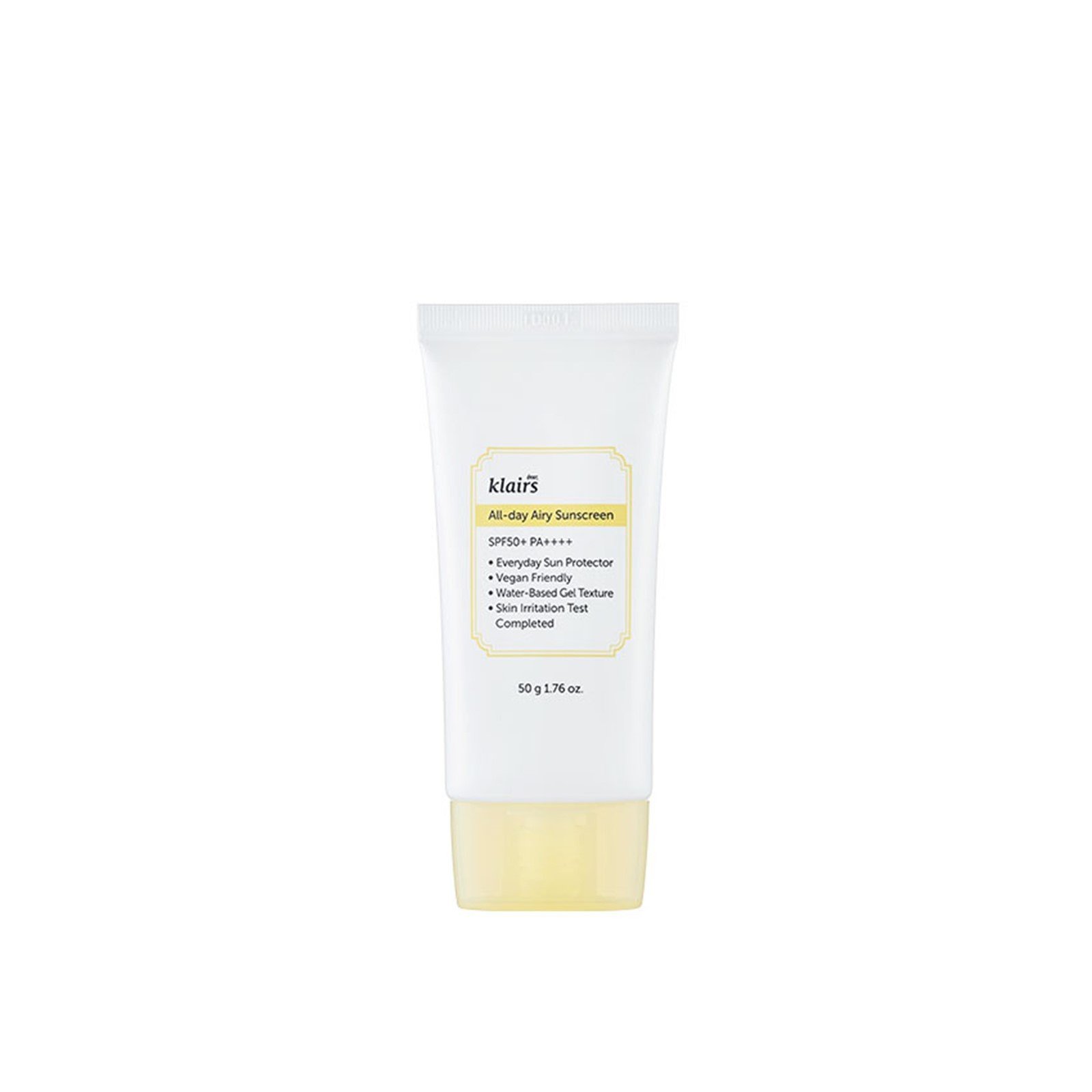 Dear, Klairs واقي الشمس الخفيف طوال اليوم SPF50+ 50g