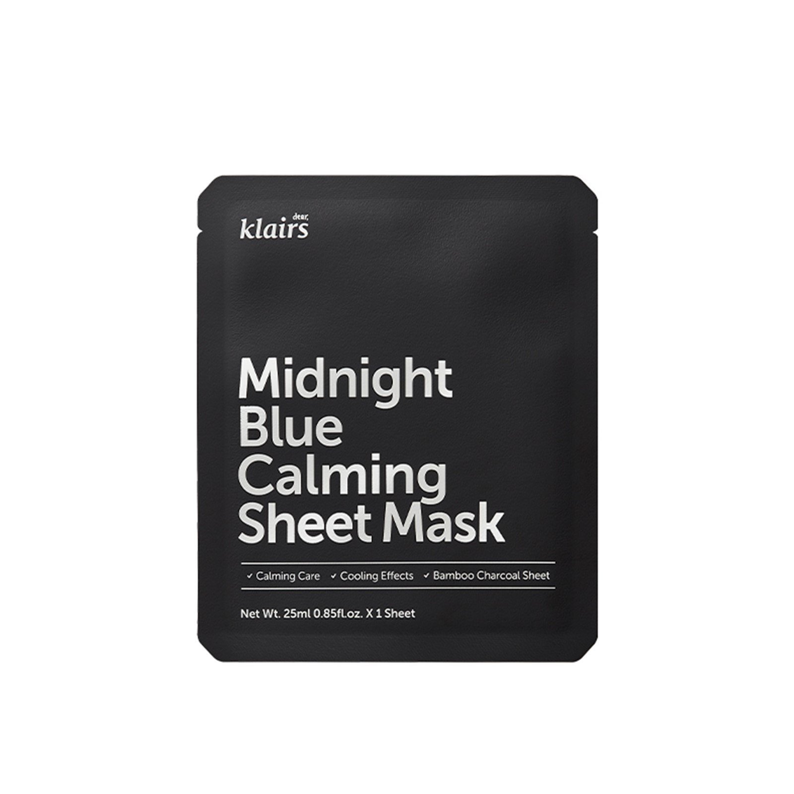 Dear, Klairs قناع ورقي مهدئ Midnight Blue ٢٥ مل