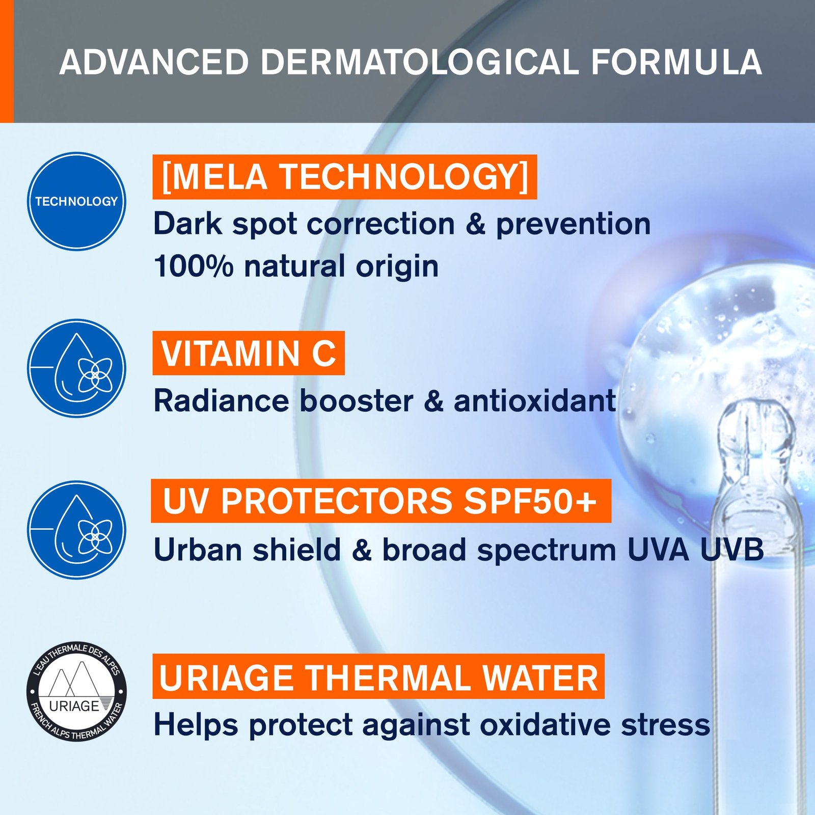 Uriage Depiderm Anti-Dark Spot Daytime Care SPF50+ 30ml (1.01 fl oz)