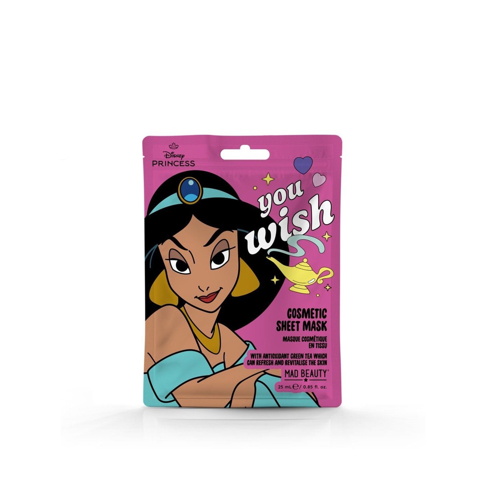 Mad Beauty Disney Princess قناع تجميلي ورقي بتصميم جاسمين Express Yourself 25 مل