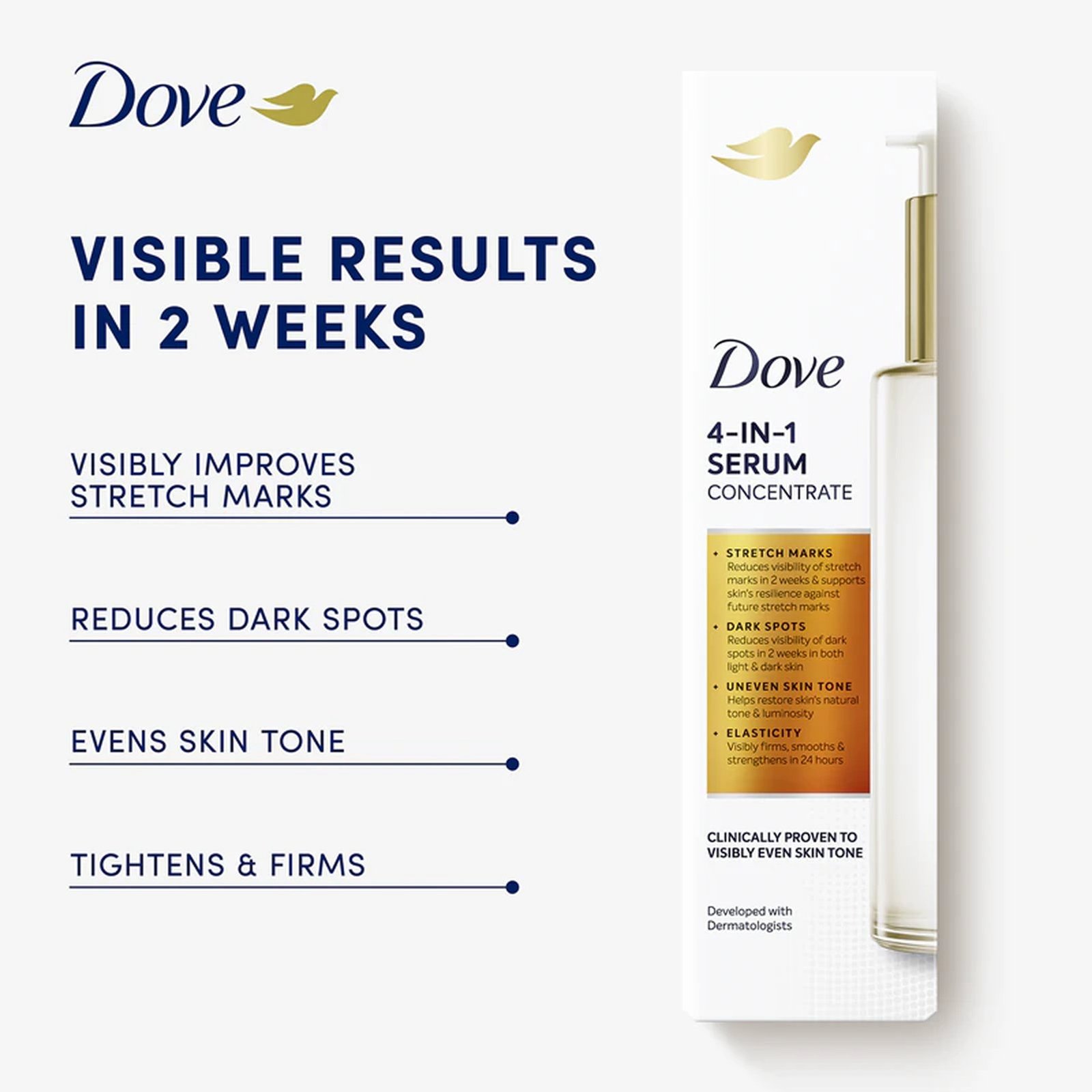 Dove سيروم مركز 4 في 1 100ml