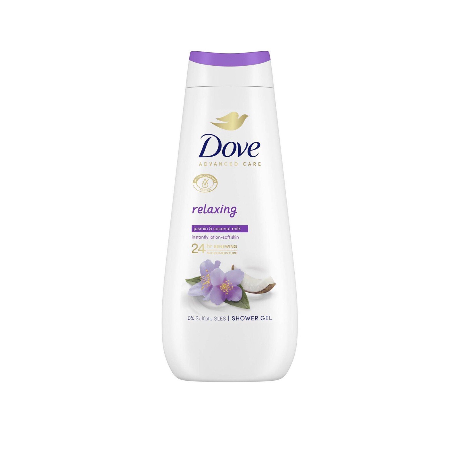 Dove Advanced Care Relaxing 24h Jasmin & Coconut Milk Shower Gel 400ml (13.5floz)