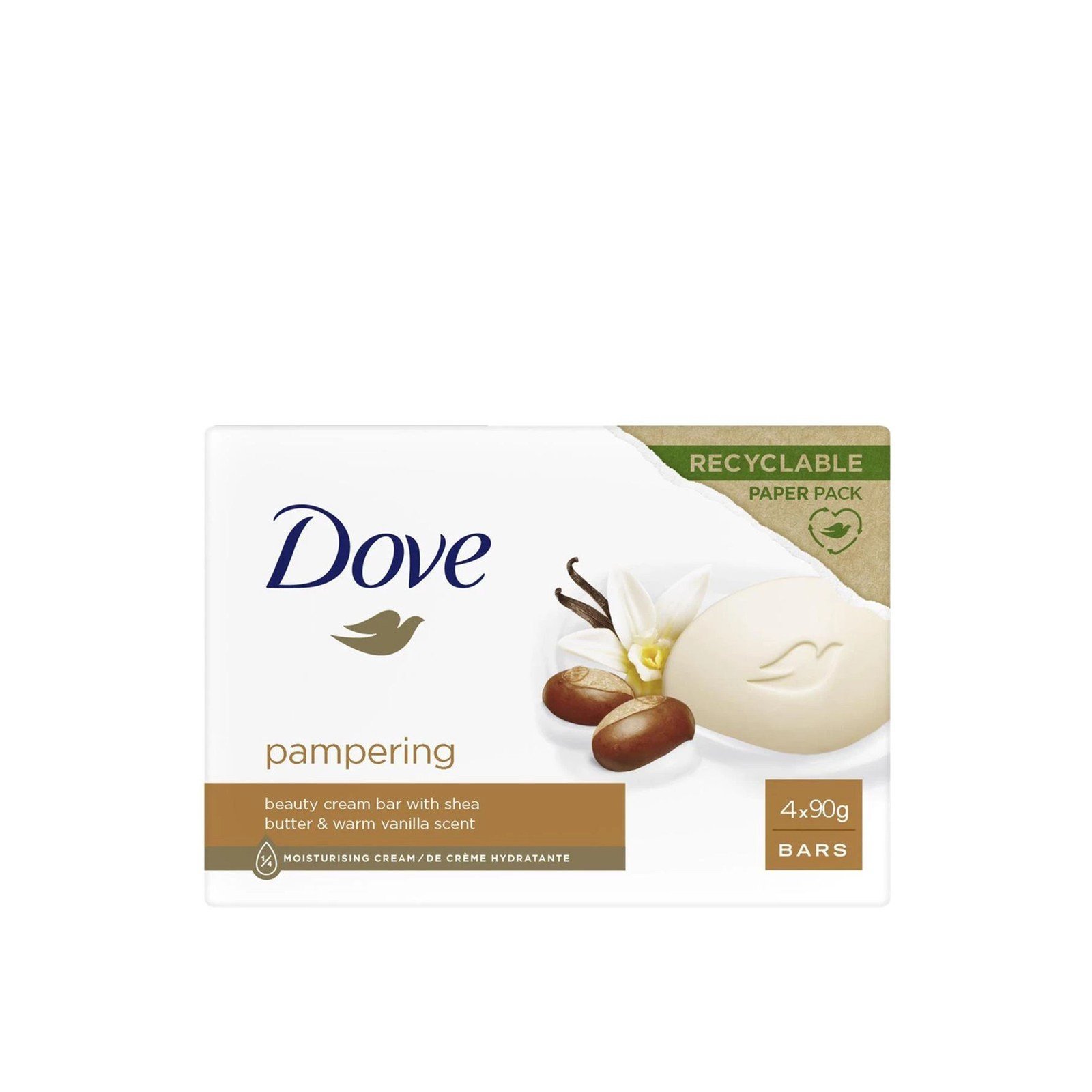 Dove Pampering Beauty Cream Bar 90g x4 (4x3.17oz)