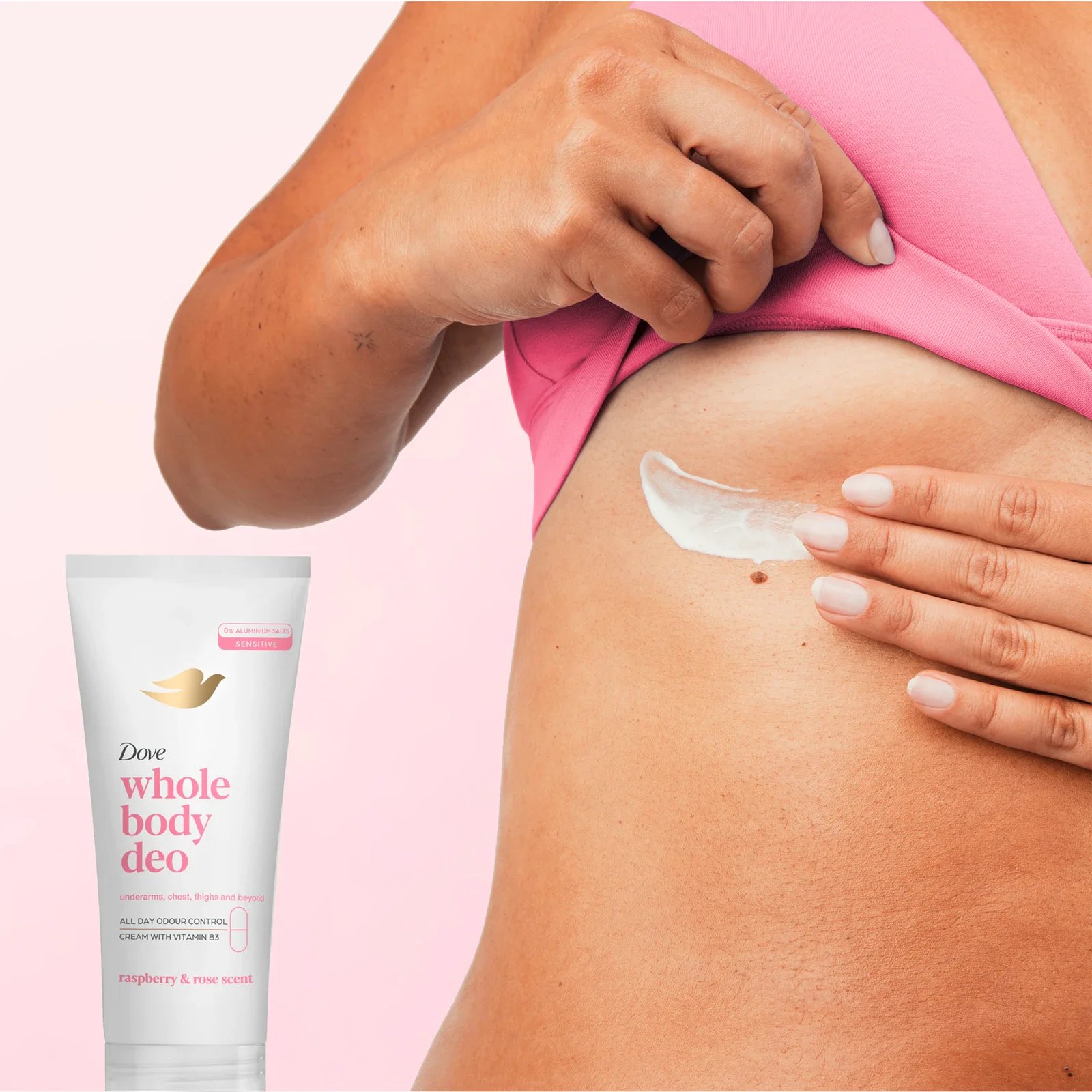 Dove Crème Déodorante Corps Entier Framboise & Rose 75ml