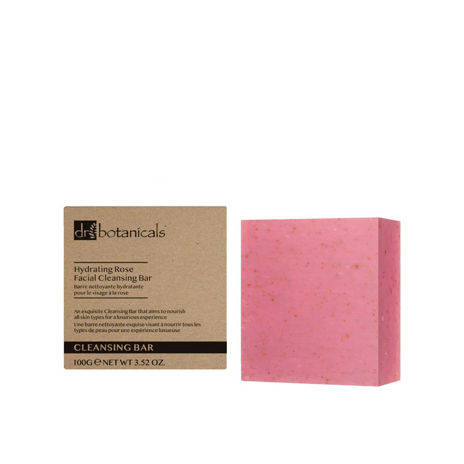 Dr. Botanicals Niisutav Roosi Näopuhastuspala 100g