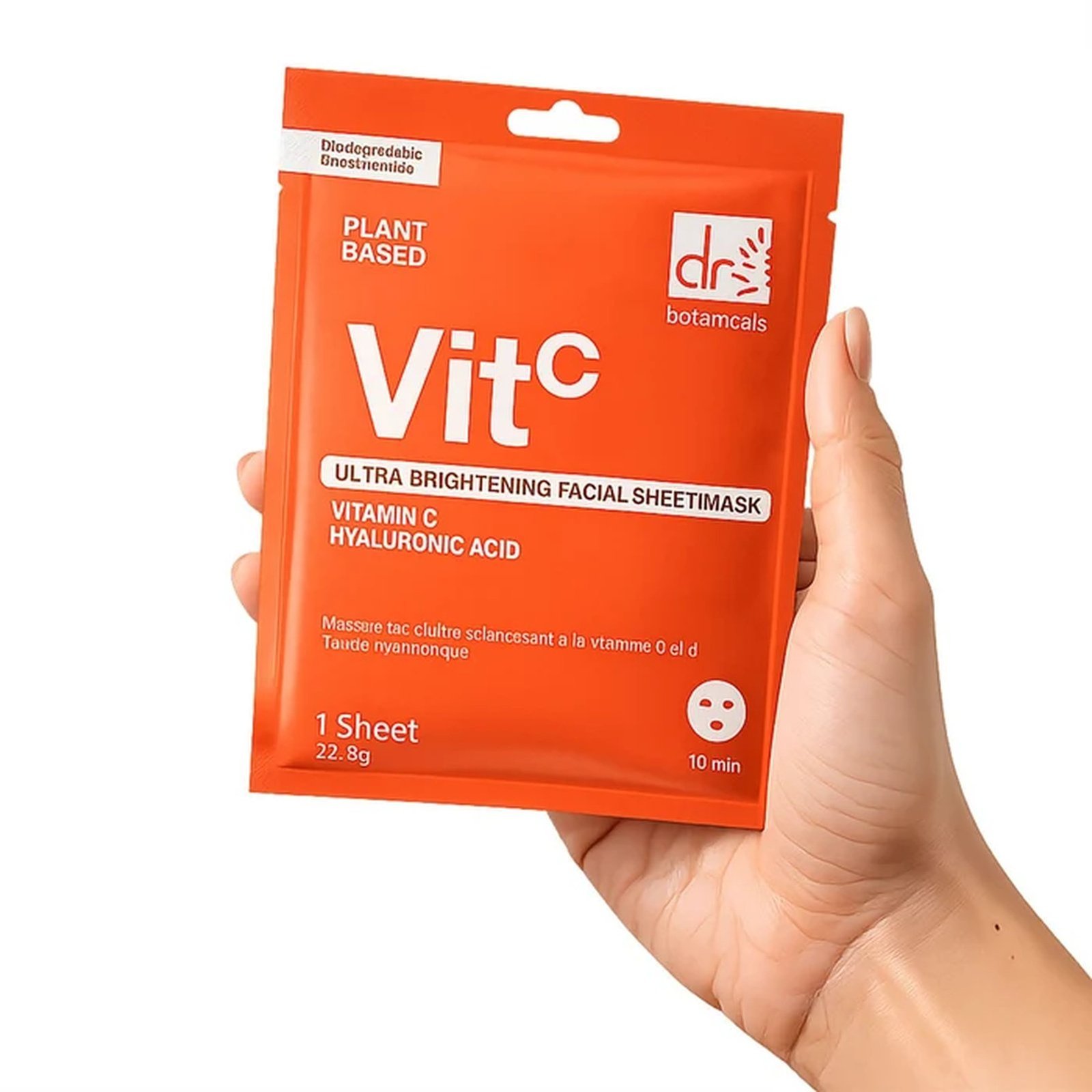 Dr. Botanicals VitC Ultra Brightening Facial Sheet Mask with Vitamin C and Hyaluronic Acid x1