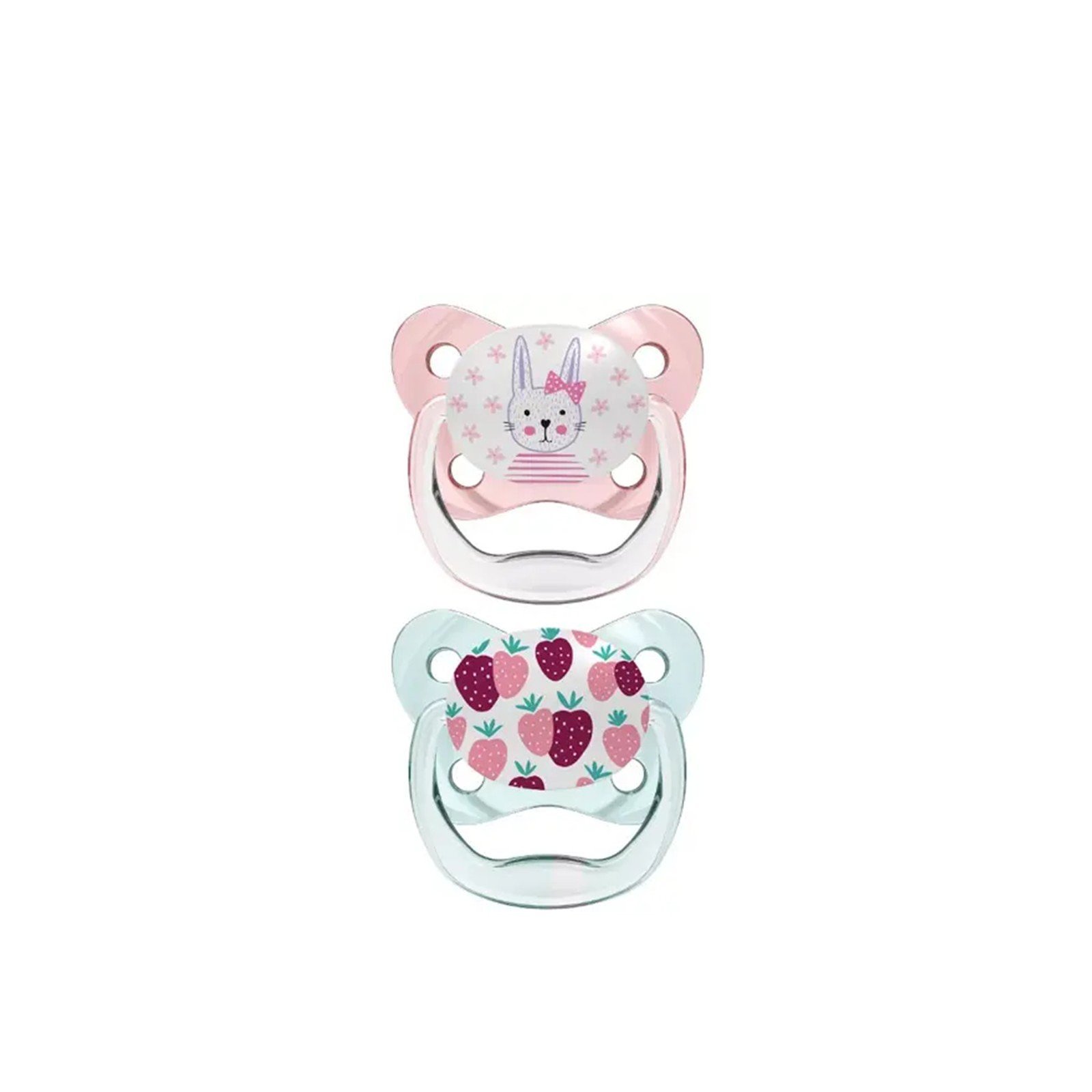 Dr. Brown’s PreVent Contoured Pacifier 0-6m Pink x2