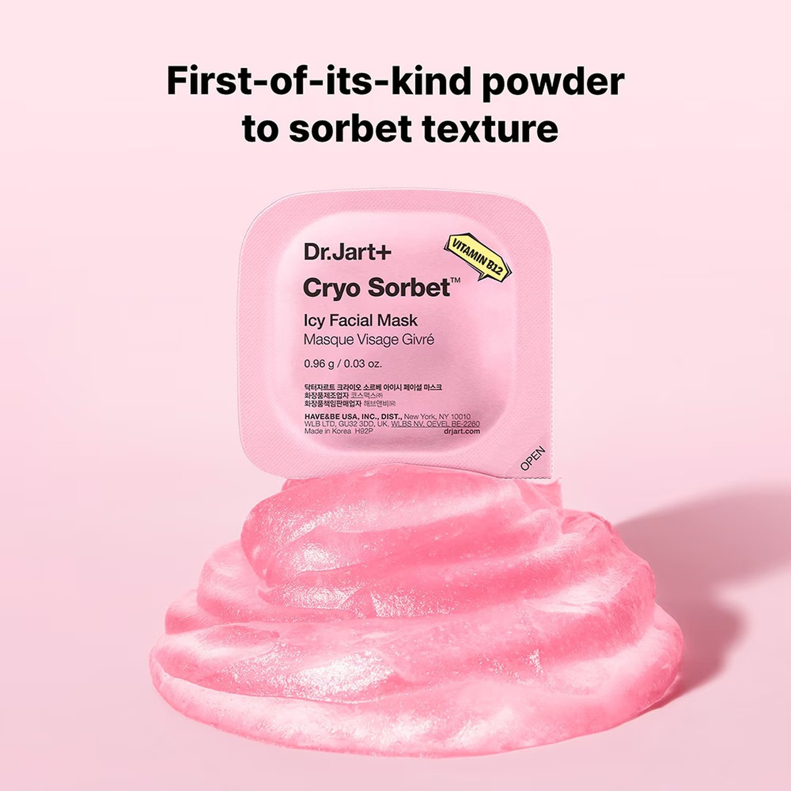 Dr.Jart+ Cryo Sorbet Icy Facial Mask x4 (4x0.03oz)