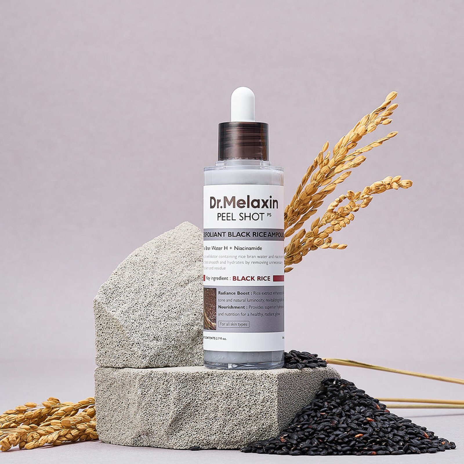 Dr.Melaxin Peel Shot Ampolla Exfoliante de Arroz Negro 80ml (2.70floz)