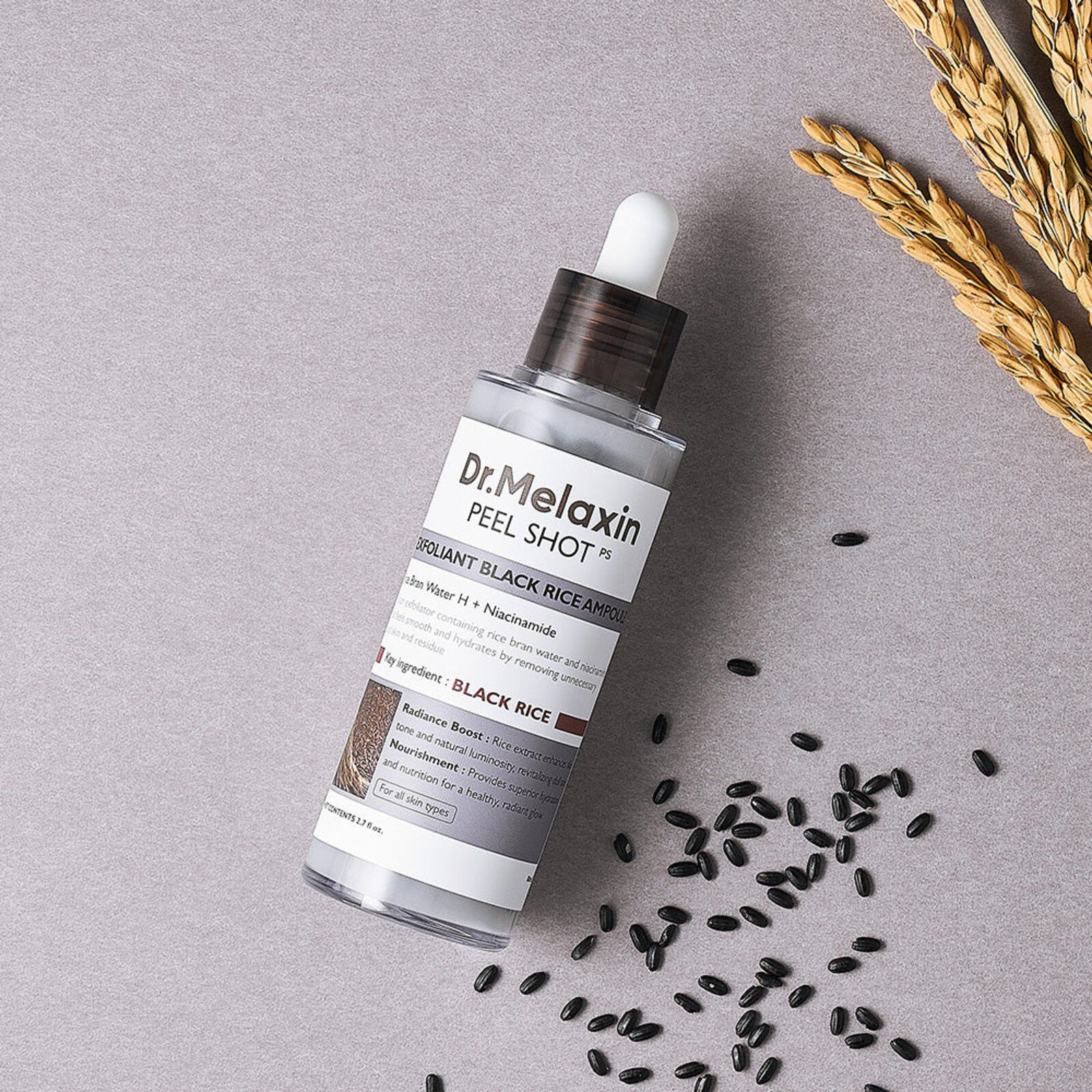 Dr.Melaxin Peel Shot Ampolla Exfoliante de Arroz Negro 80ml (2.70floz)