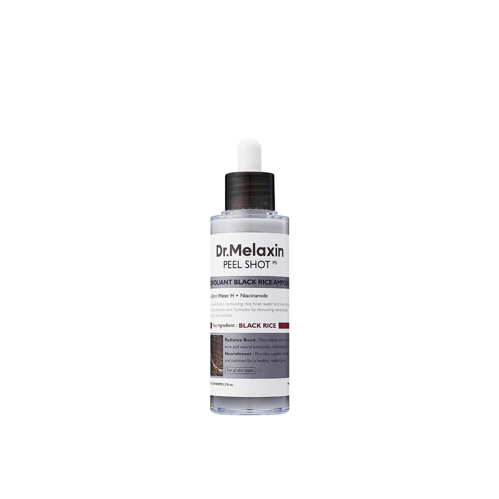 Dr.Melaxin Peel Shot Ampolla Exfoliante de Arroz Negro 80ml (2.70floz)