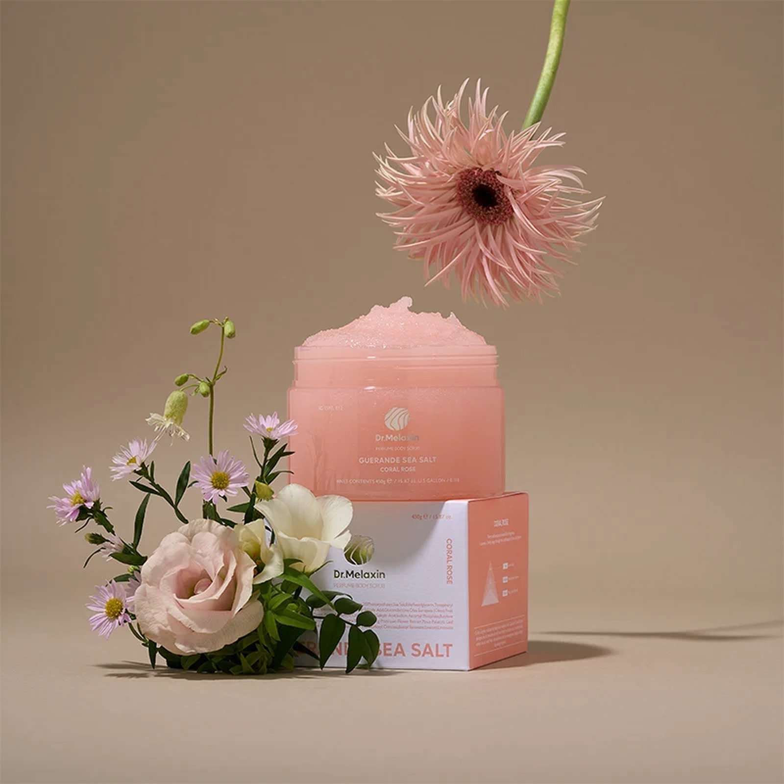 Dr.Melaxin Perfume Body Scrub Coral Rose 450g