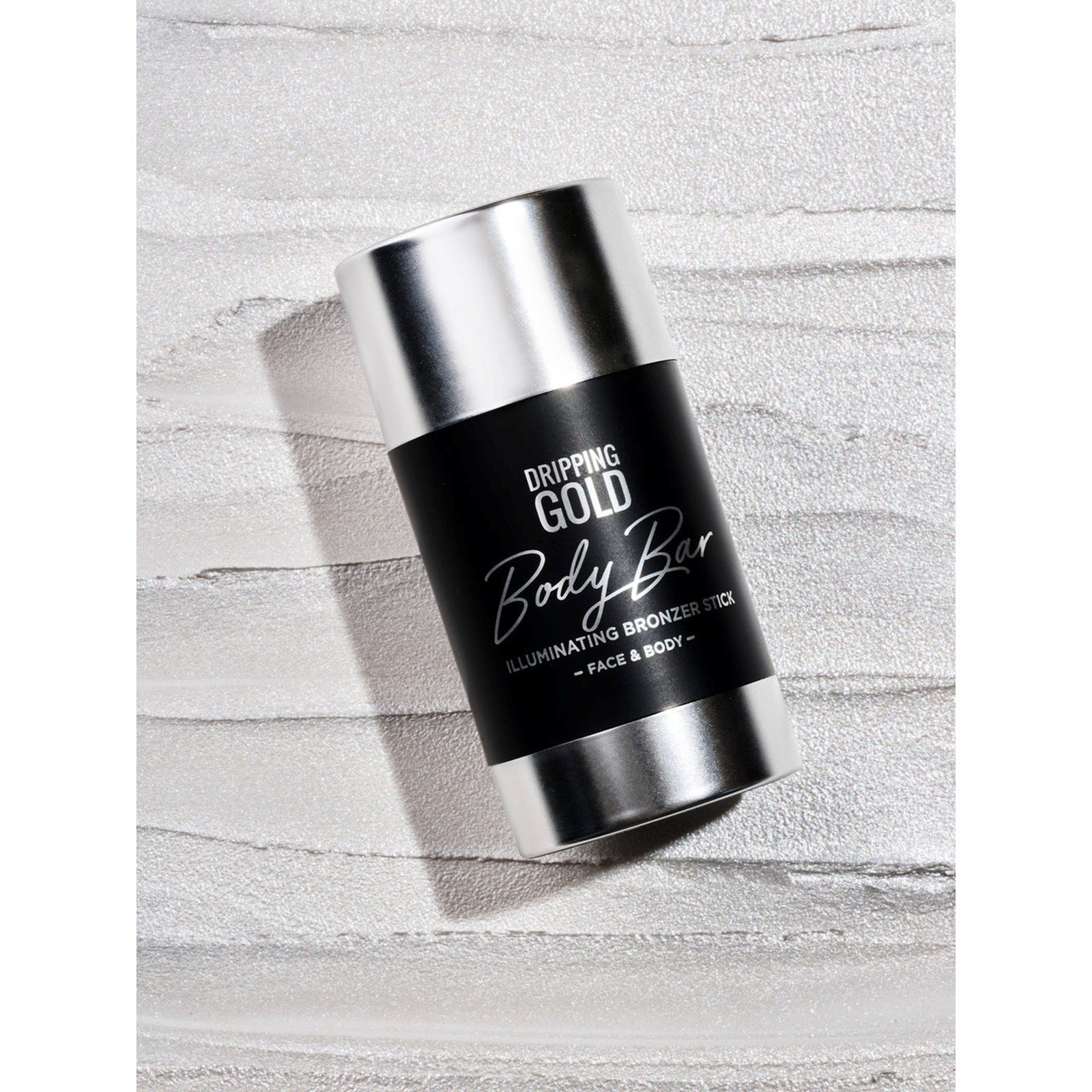 Dripping Gold Luxury Tanning Body Bar Illuminating Stick Silver 36g