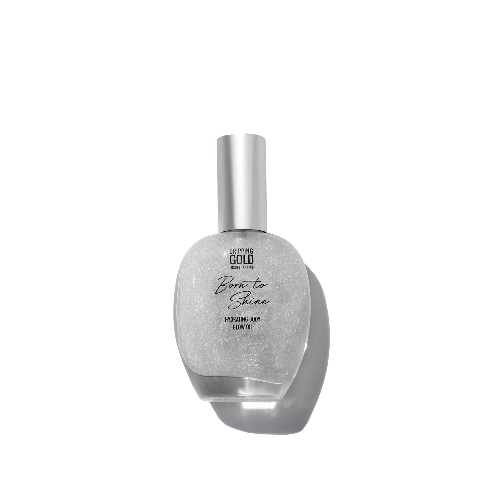 Dripping Gold Luxury Tanning Born to Shine Hydrating Body Glow Oil Silver 55ml