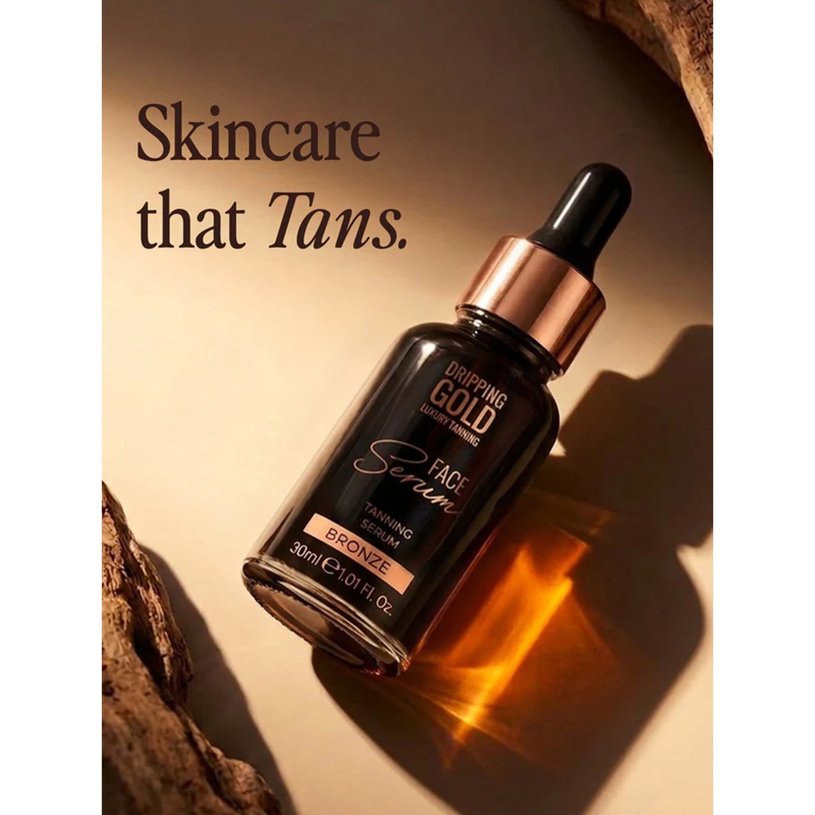 Dripping Gold Luxury Tanning Face Serum Tinted Tanning Drops Bronze 30ml