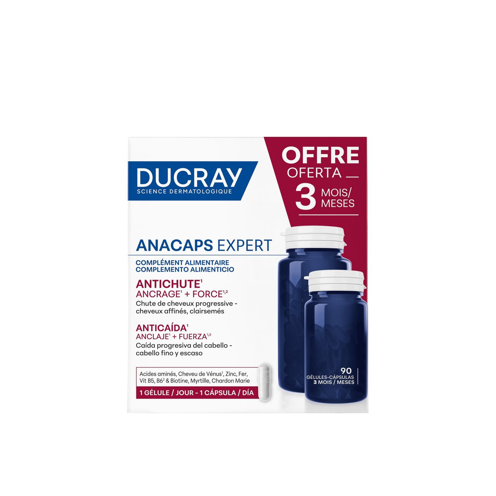 Ducray Anacaps Expert for Chronic Hair Loss 3x30
