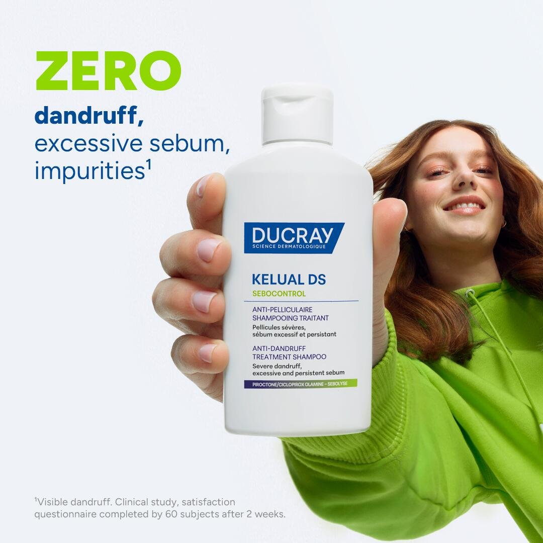 Ducray Kelual DS Sebocontrol Anti-Dandruff Treatment Shampoo 100ml