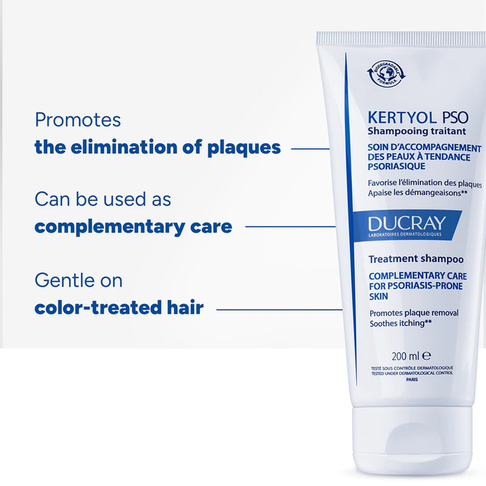 Ducray Kertyol PSO Treatment Shampoo 200ml (6.76floz)