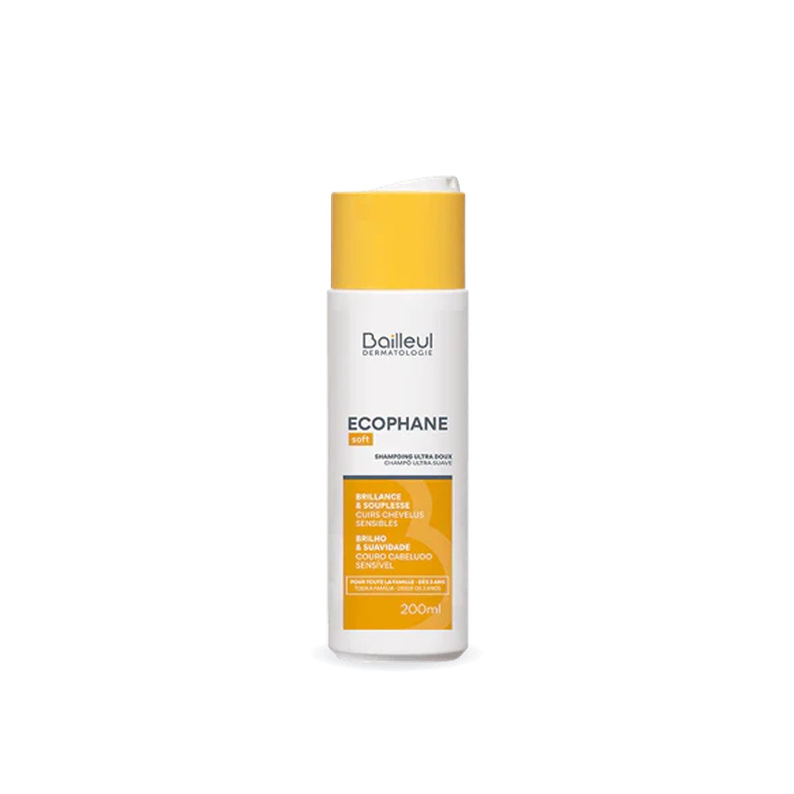 Ecophane Shampooing Ultra-Doux pour Cuirs Chevelus Sensibles 200ml