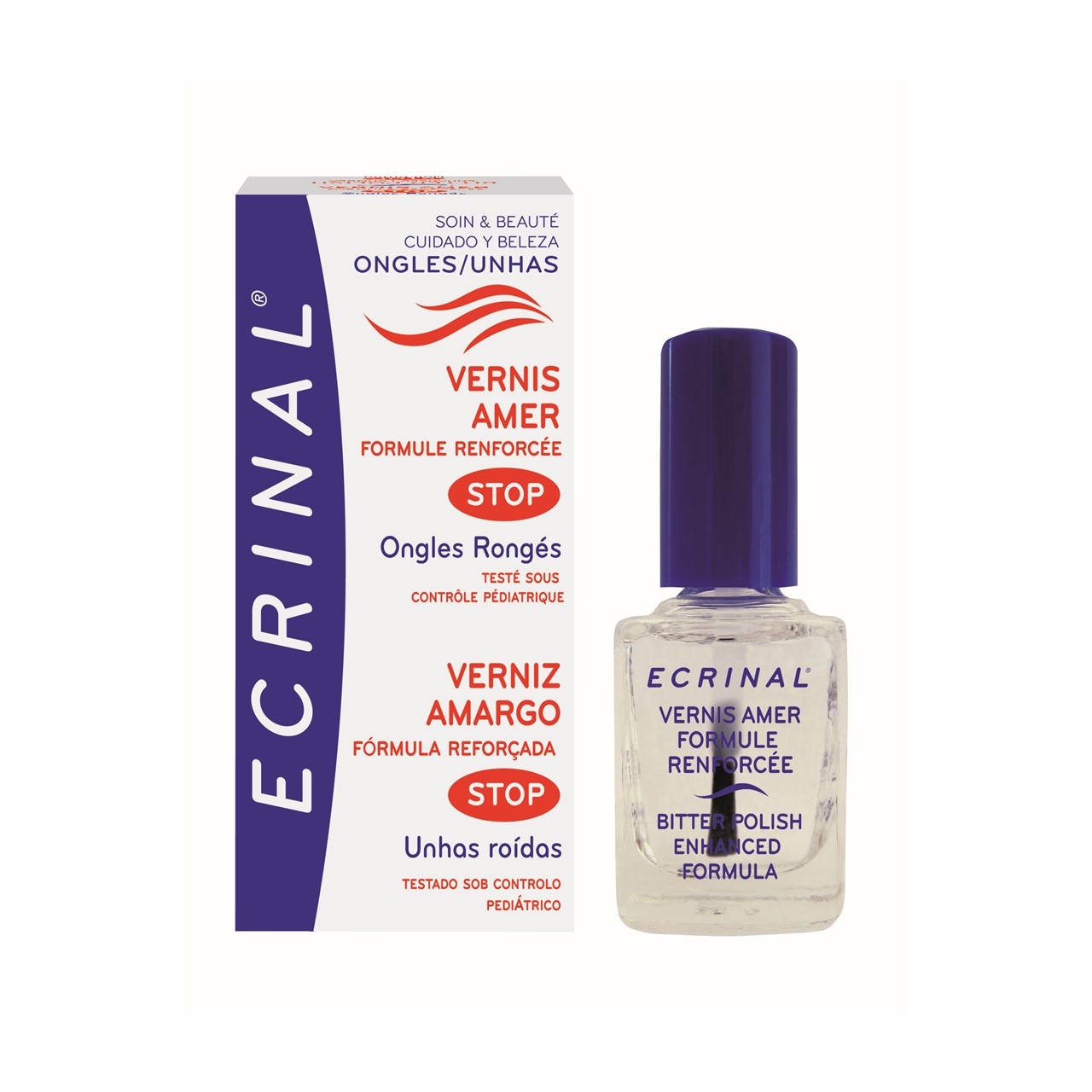 Ecrinal Bitter Polish Enhanced Formula Stop Nail Bitting 10ml (0.34floz)