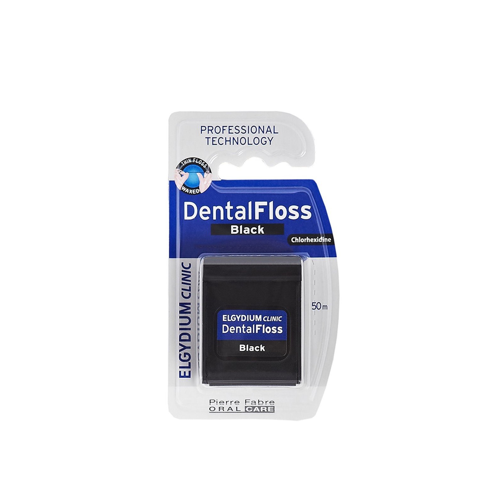 Elgydium Clinic Dental Floss Black 50m
