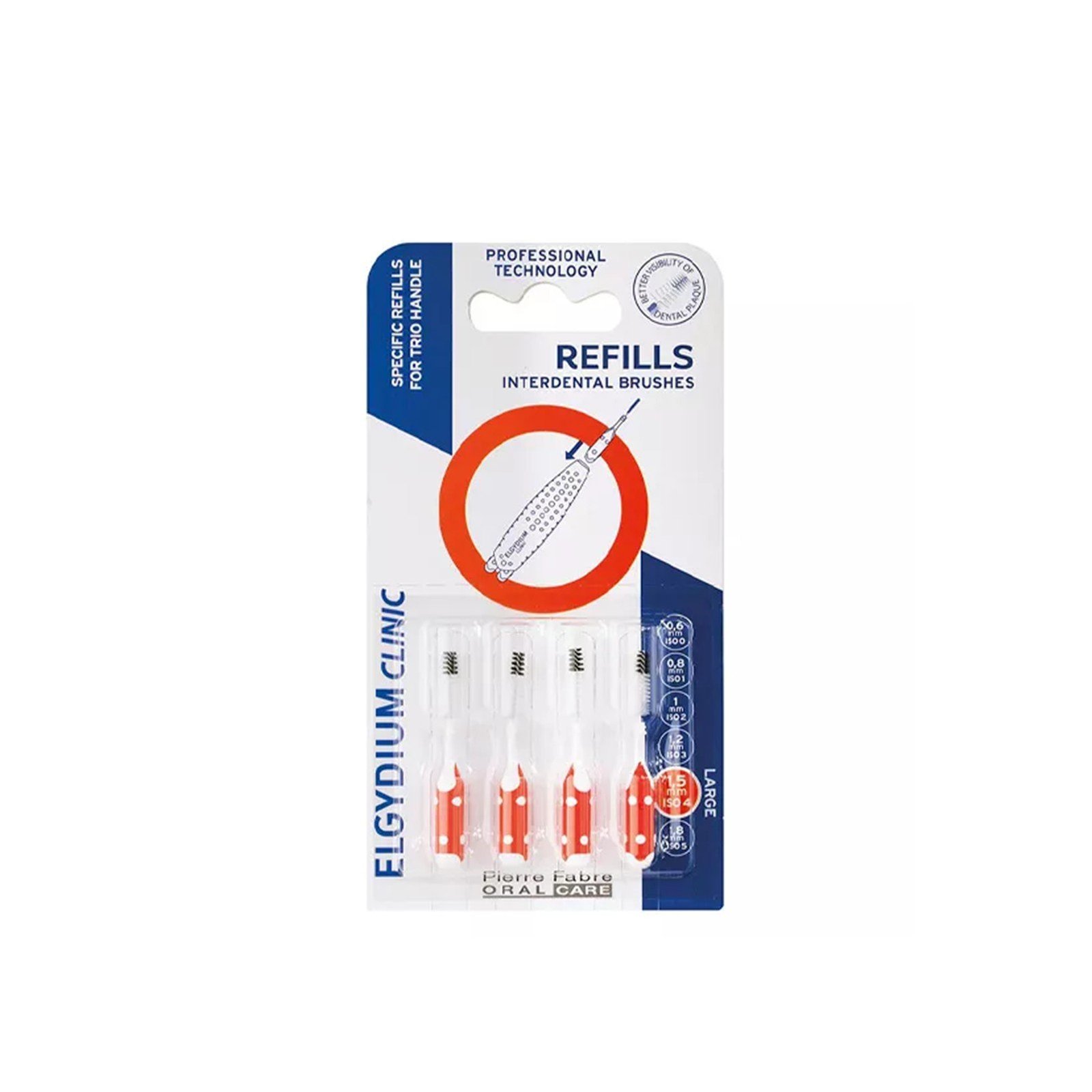Elgydium Clinic Scovolini Interdentali Ricarica ISO 4 x4