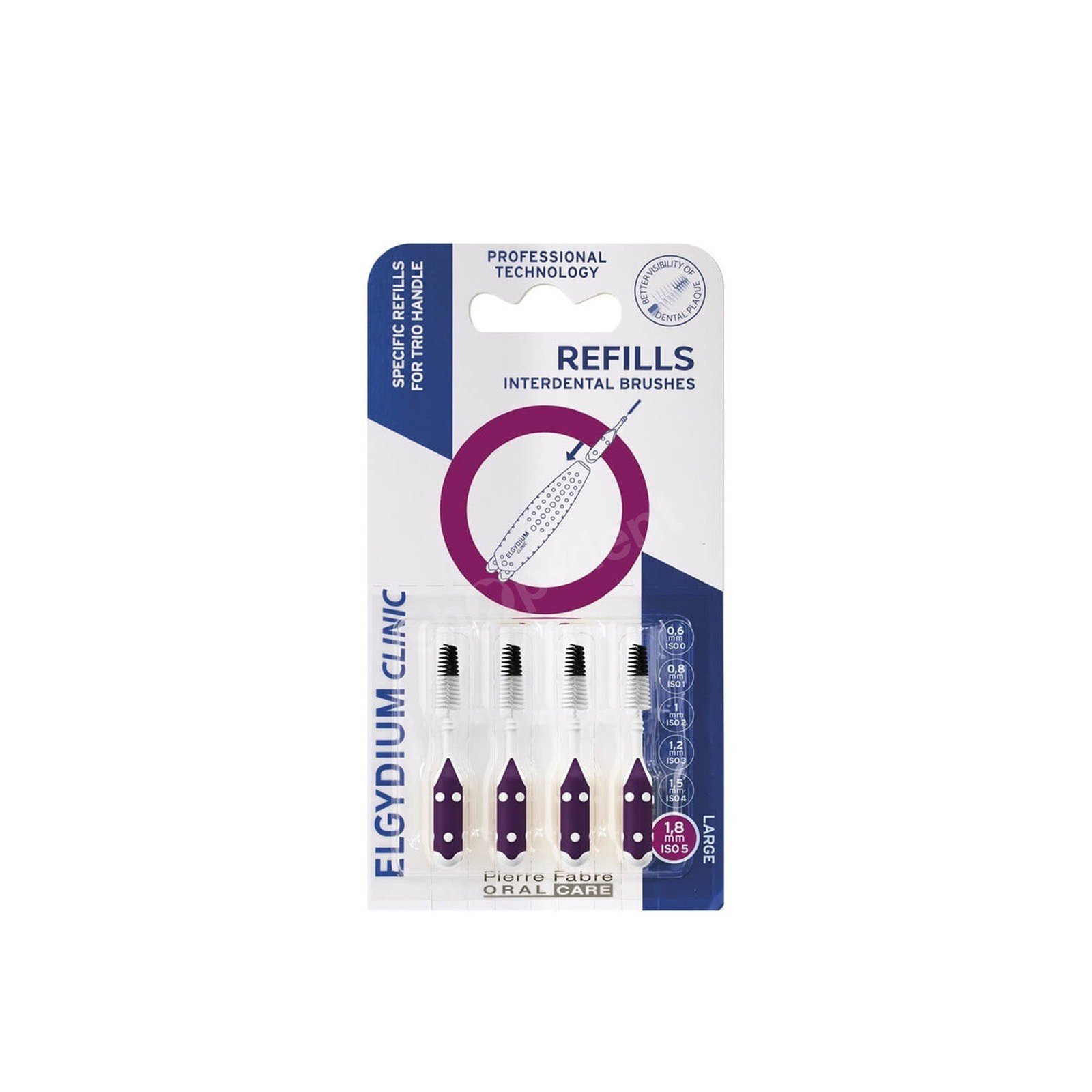 Elgydium Clinic Scovolini Interdentali Ricarica ISO 5 x4