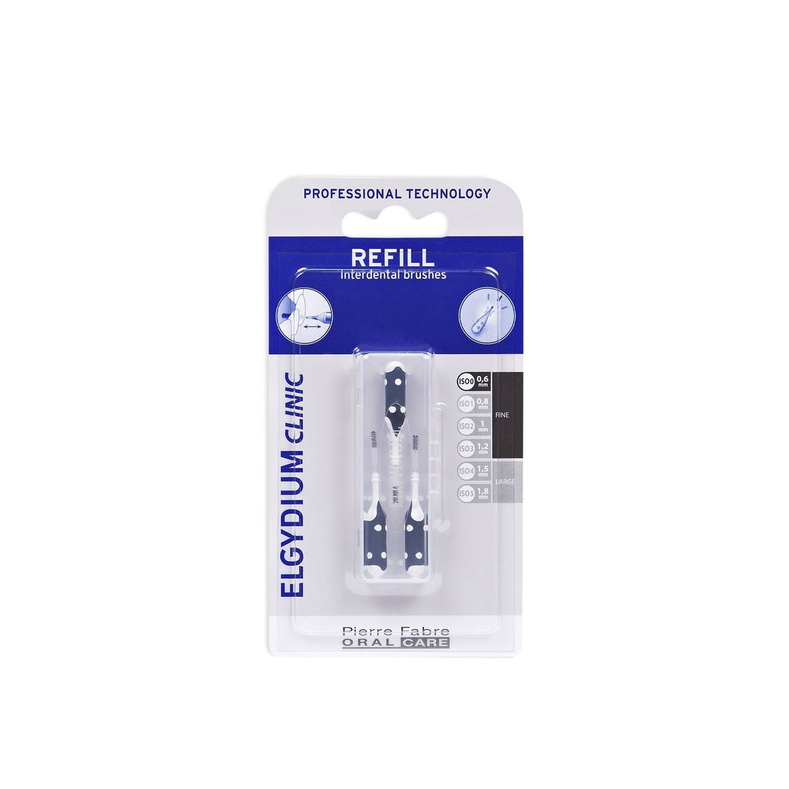 Elgydium Clinic Interdental Brushes Refill ISO 0 x3