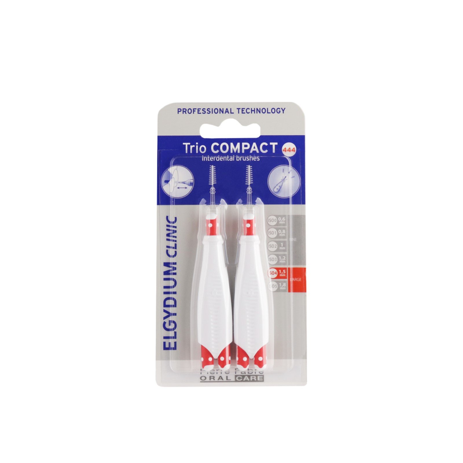 Elgydium Clinic Trio Compact Interdental Brushes ISO 4 x6