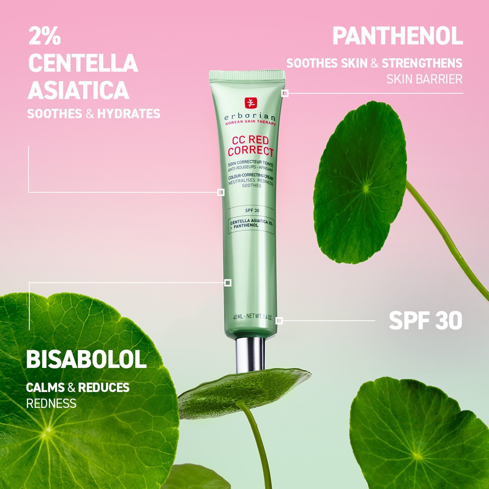 Erborian CC Red Correct Anti-Rötungen SPF30 15ml